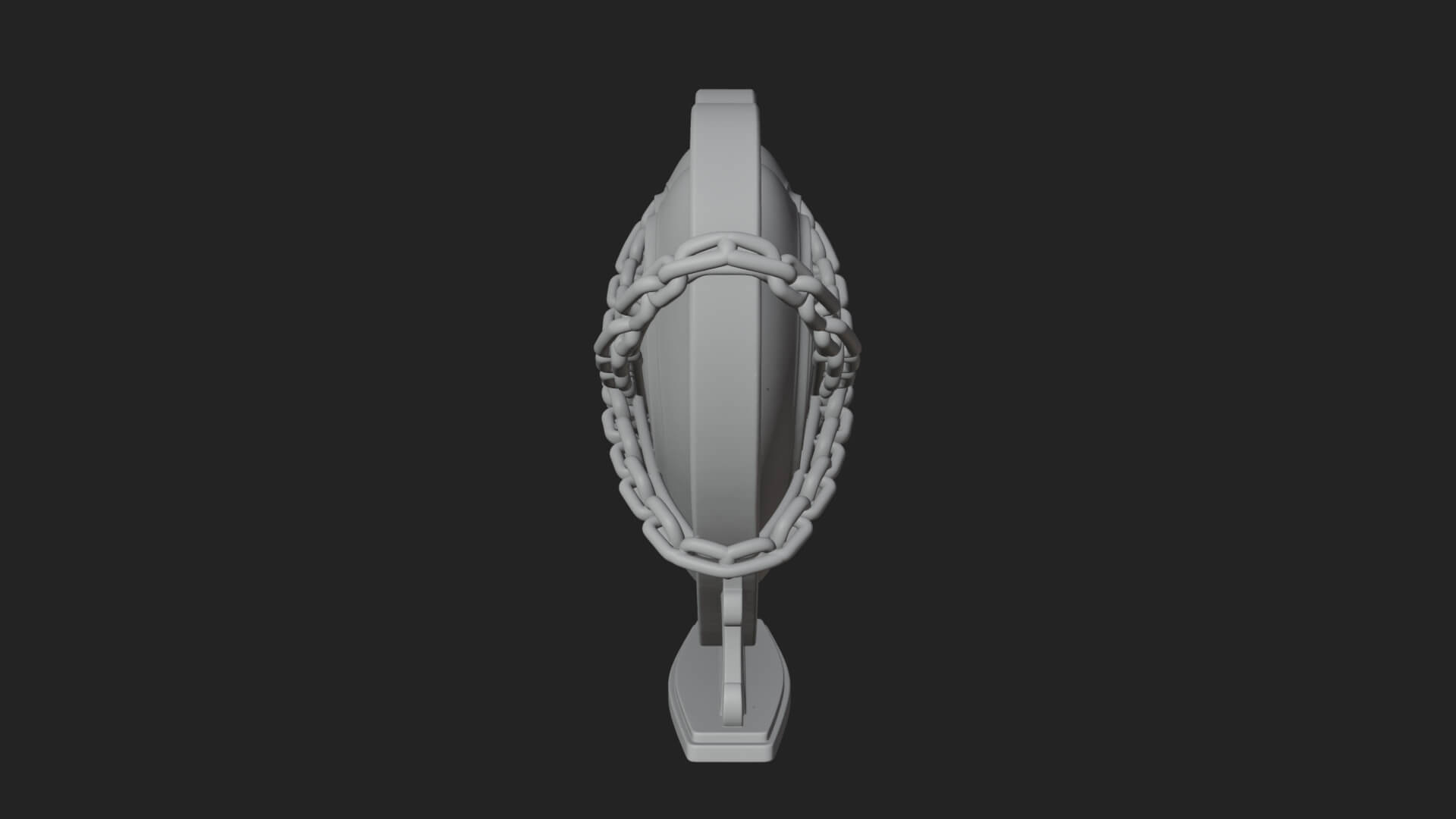 Ornate Framed Heart Plaque Design 142 3D Print Model 3D Model