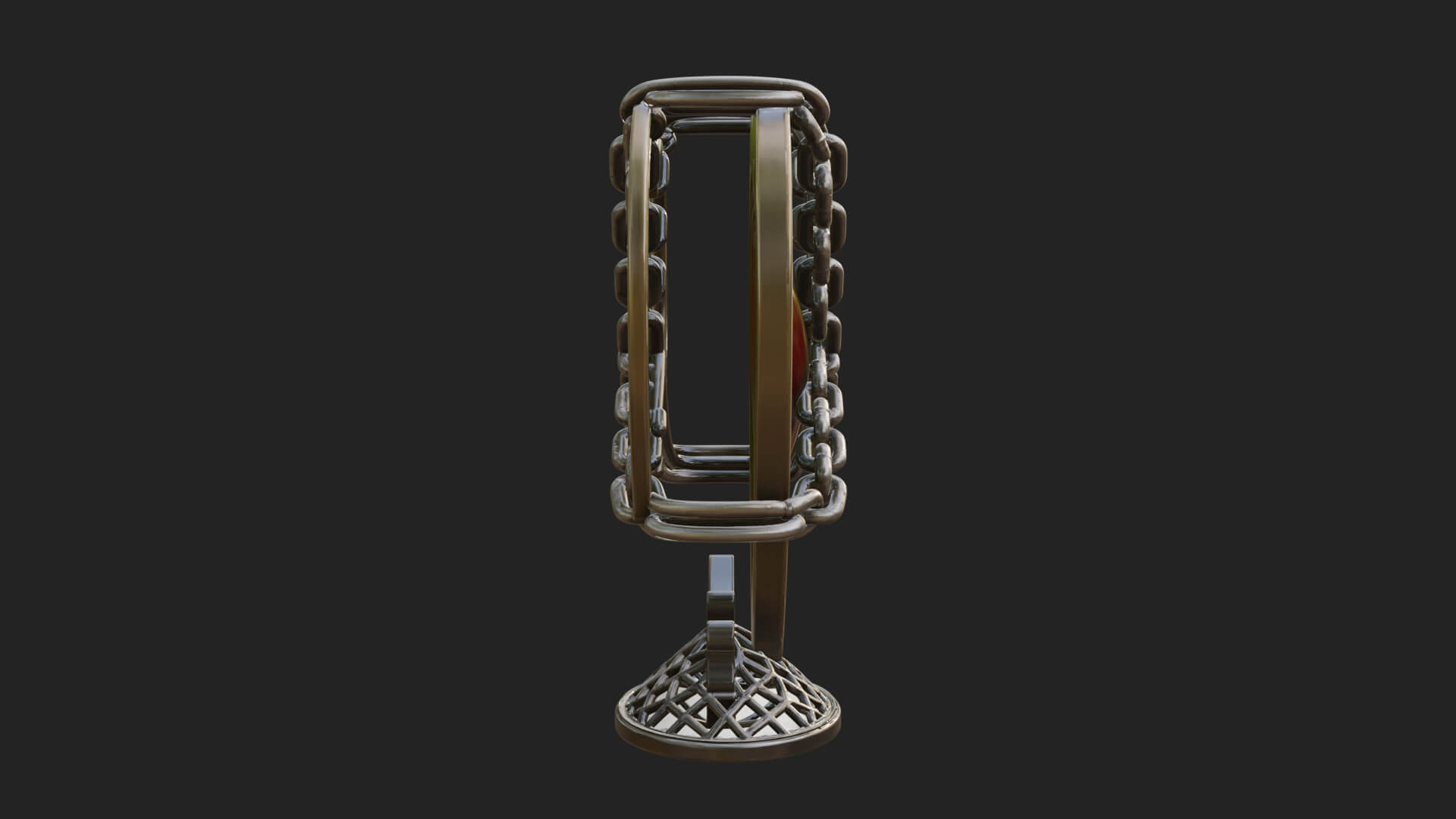 Ornate Framed Heart Plaque Design 143 3D Print Model 3D Model