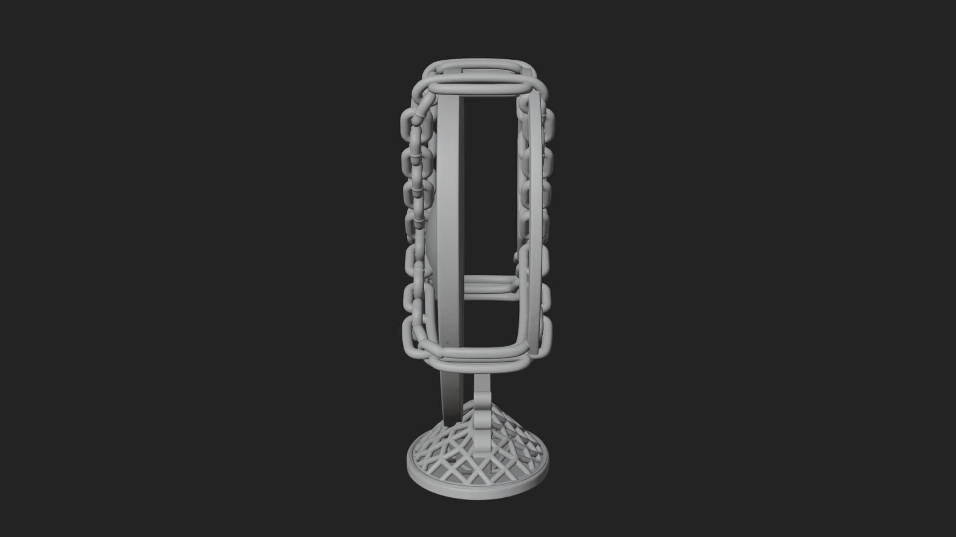 Ornate Framed Heart Plaque Design 143 3D Print Model 3D Model