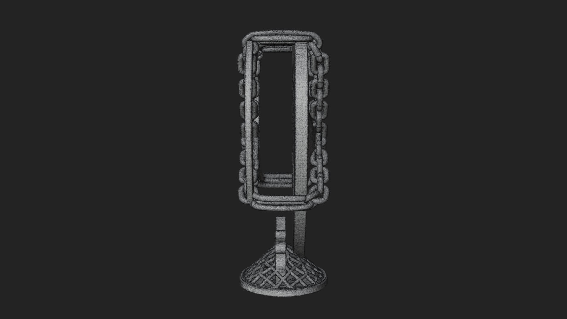 Ornate Framed Heart Plaque Design 143 3D Print Model 3D Model