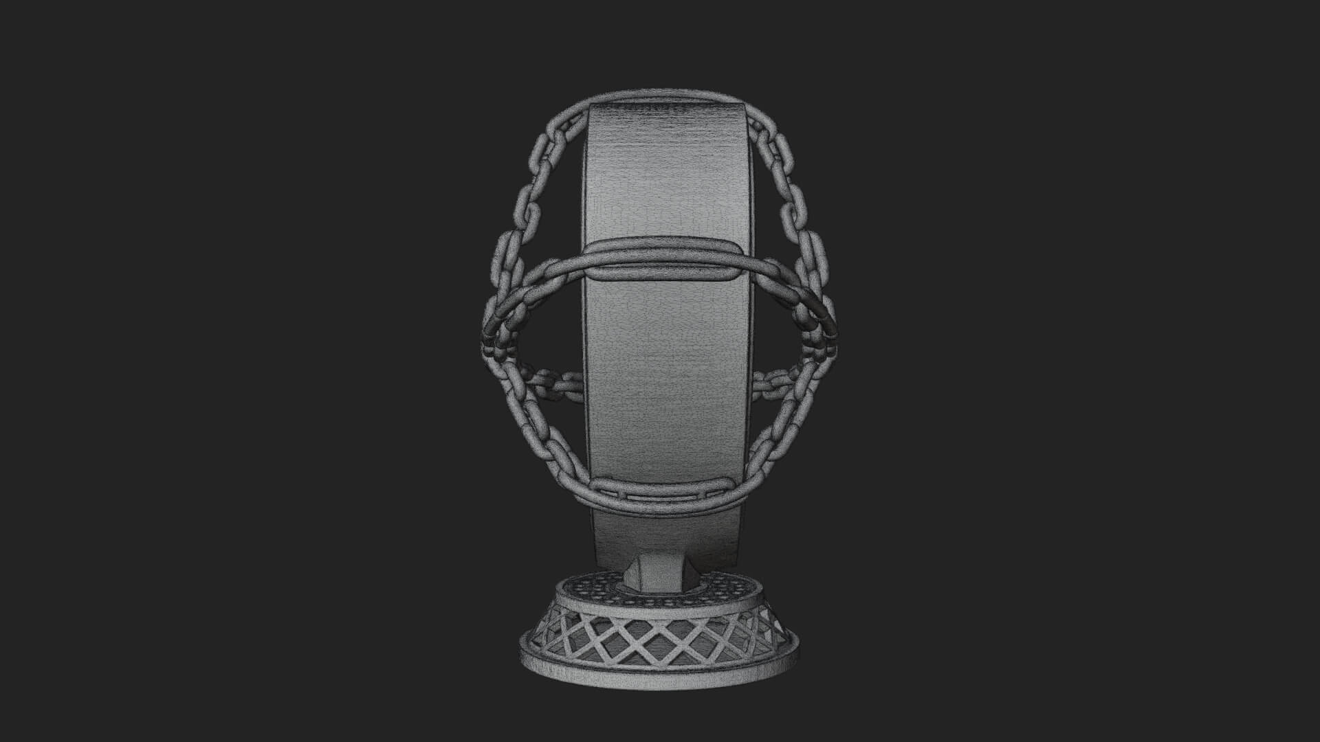Ornate Framed Heart Plaque Design 144 3D Print Model 3D Model