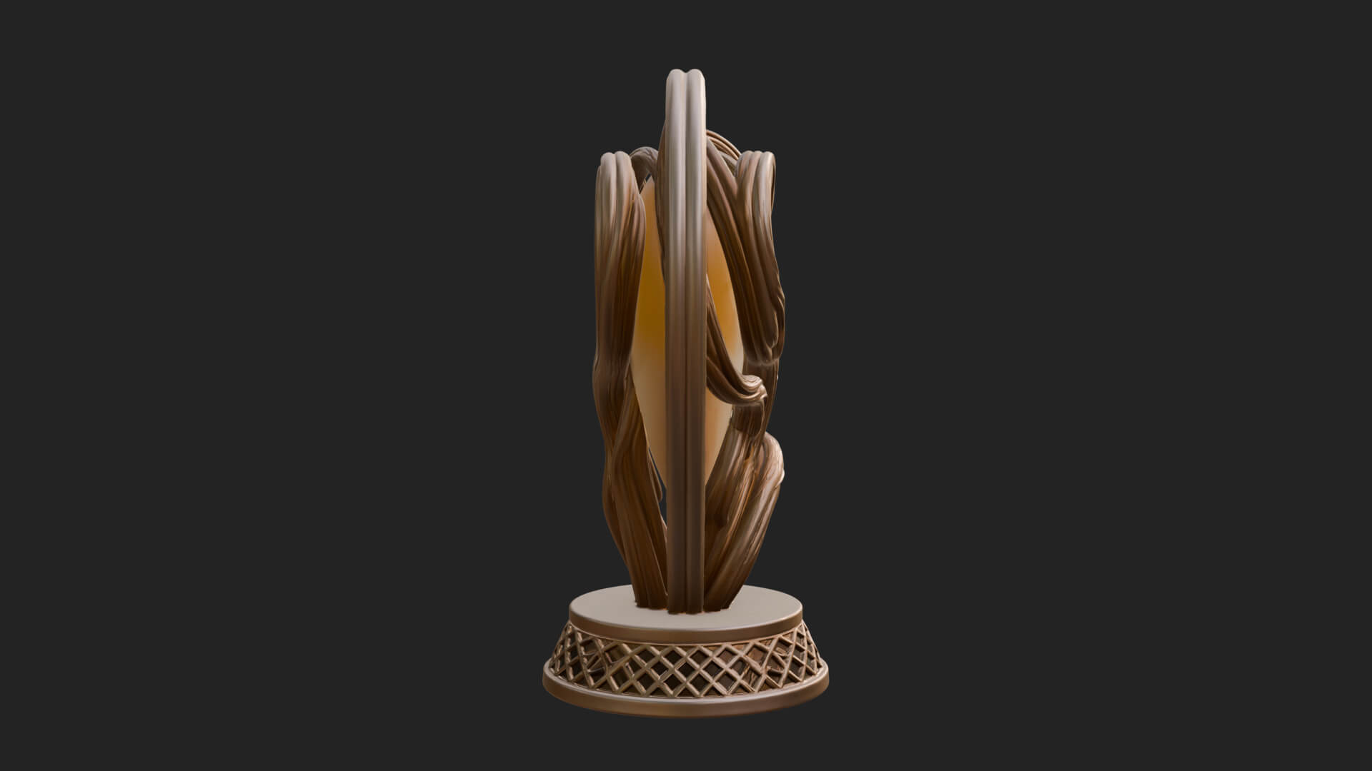 Ornate Framed Heart Plaque Design 201 3D Print Model 3D Model