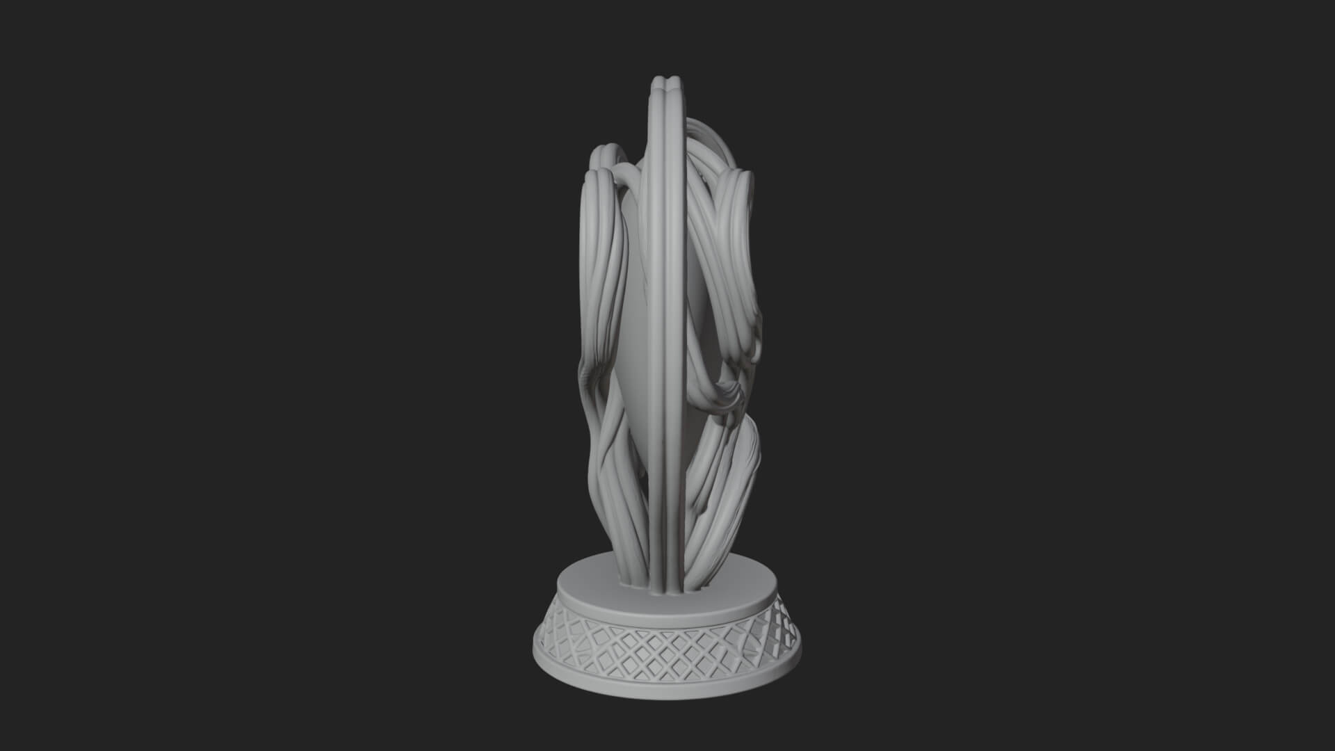 Ornate Framed Heart Plaque Design 201 3D Print Model 3D Model