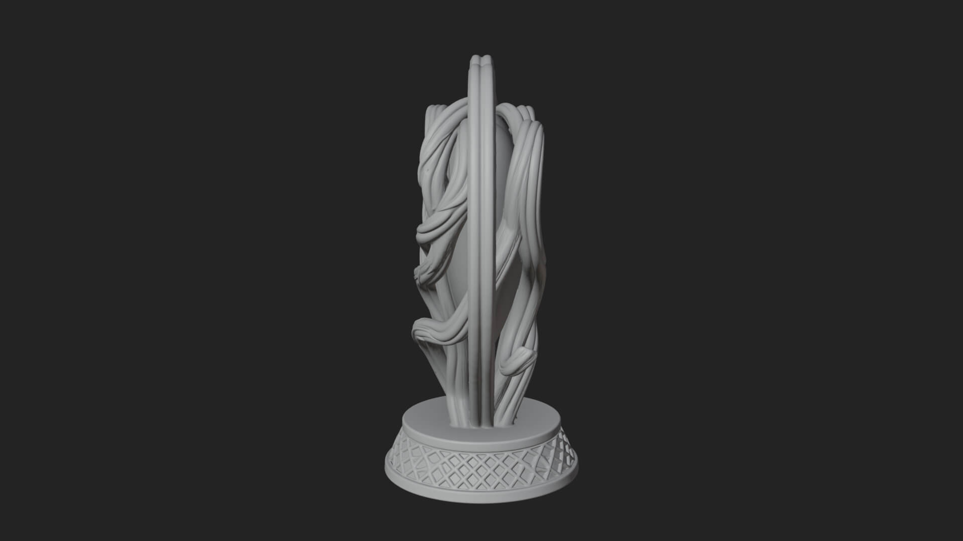 Ornate Framed Heart Plaque Design 201 3D Print Model 3D Model