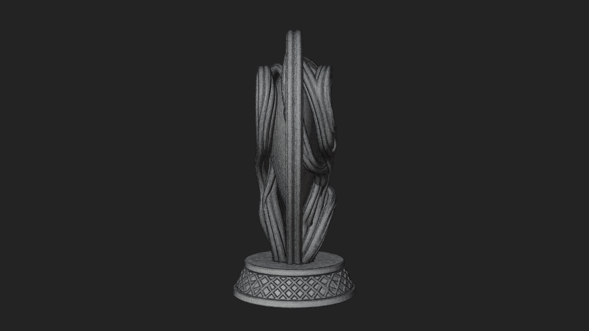 Ornate Framed Heart Plaque Design 201 3D Print Model 3D Model