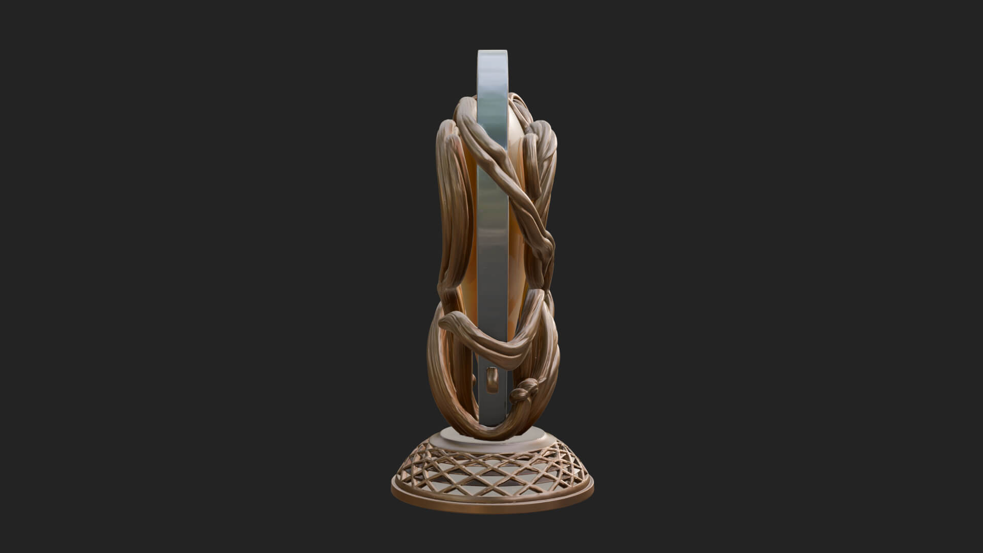 Ornate Framed Heart Plaque Design 202 3D Print Model 3D Model