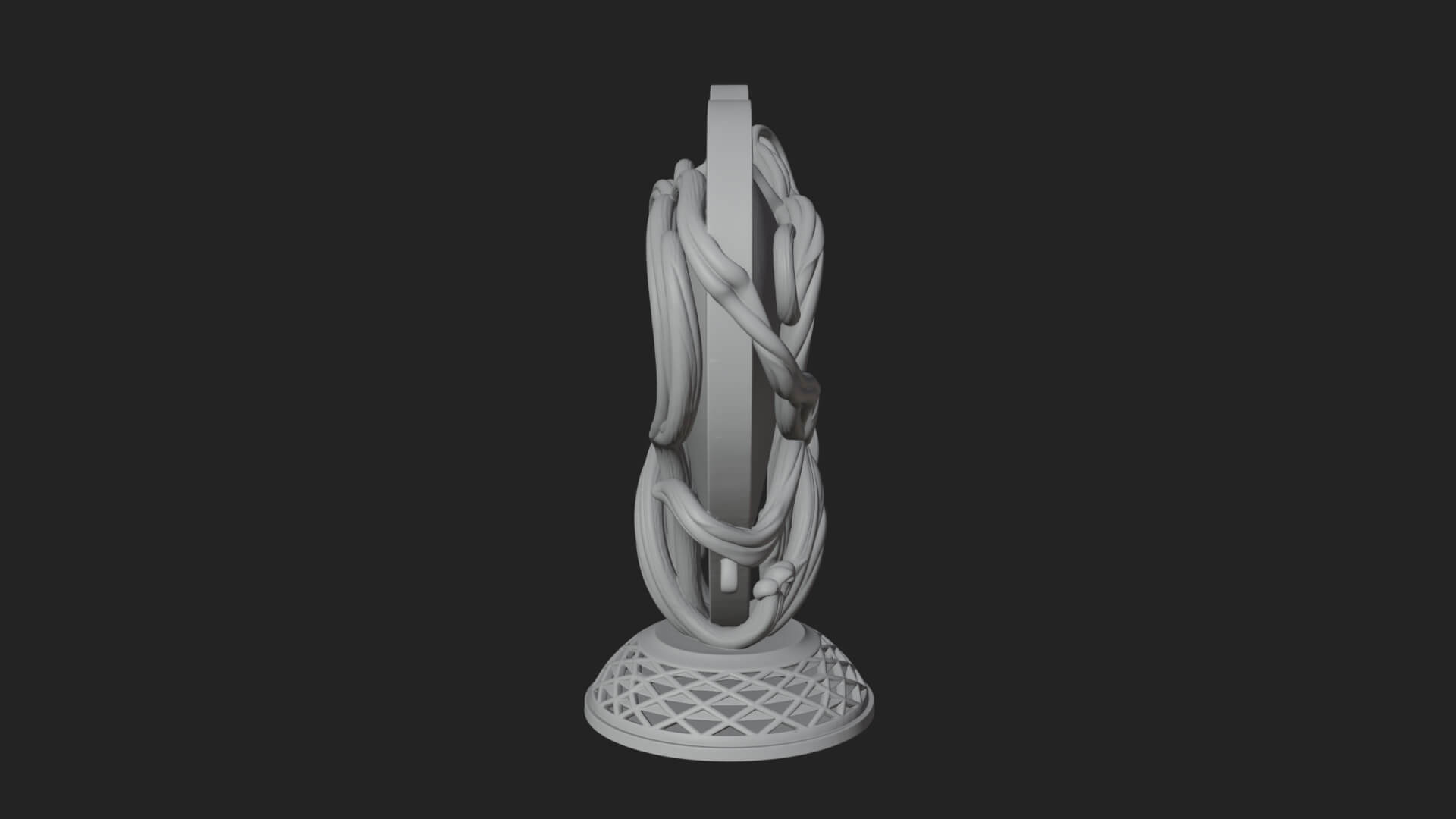 Ornate Framed Heart Plaque Design 202 3D Print Model 3D Model