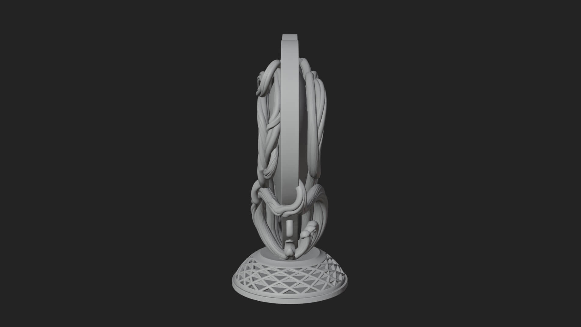 Ornate Framed Heart Plaque Design 202 3D Print Model 3D Model