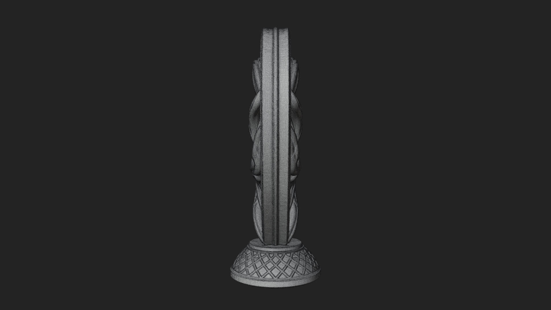 Ornate Framed Heart Plaque Design 203 3D Print Model 3D Model