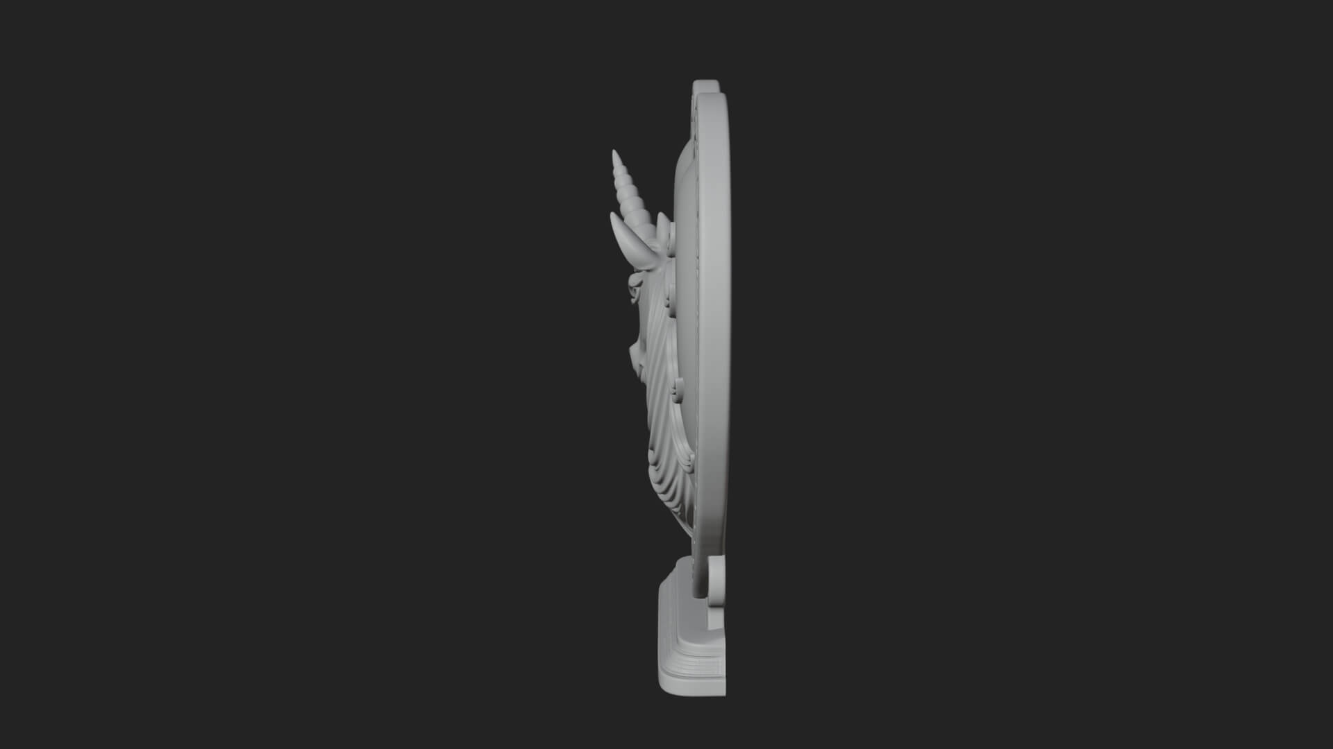 Ornate Framed Heart Plaque Design 206 3D Print Model 3D Model