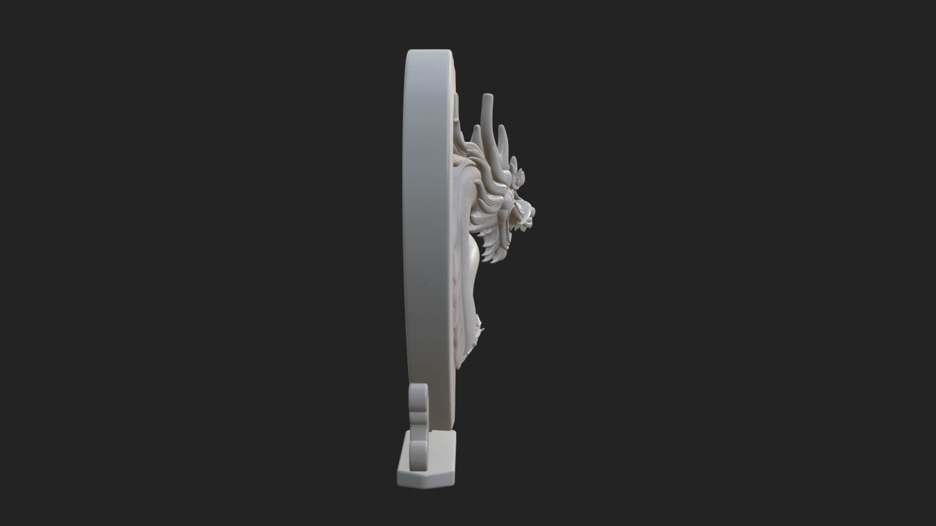 Ornate Framed Heart Plaque Design 216 3D Print Model 3D Model