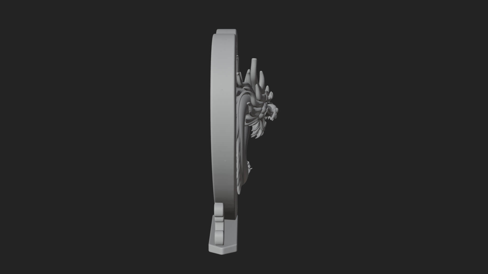 Ornate Framed Heart Plaque Design 216 3D Print Model 3D Model