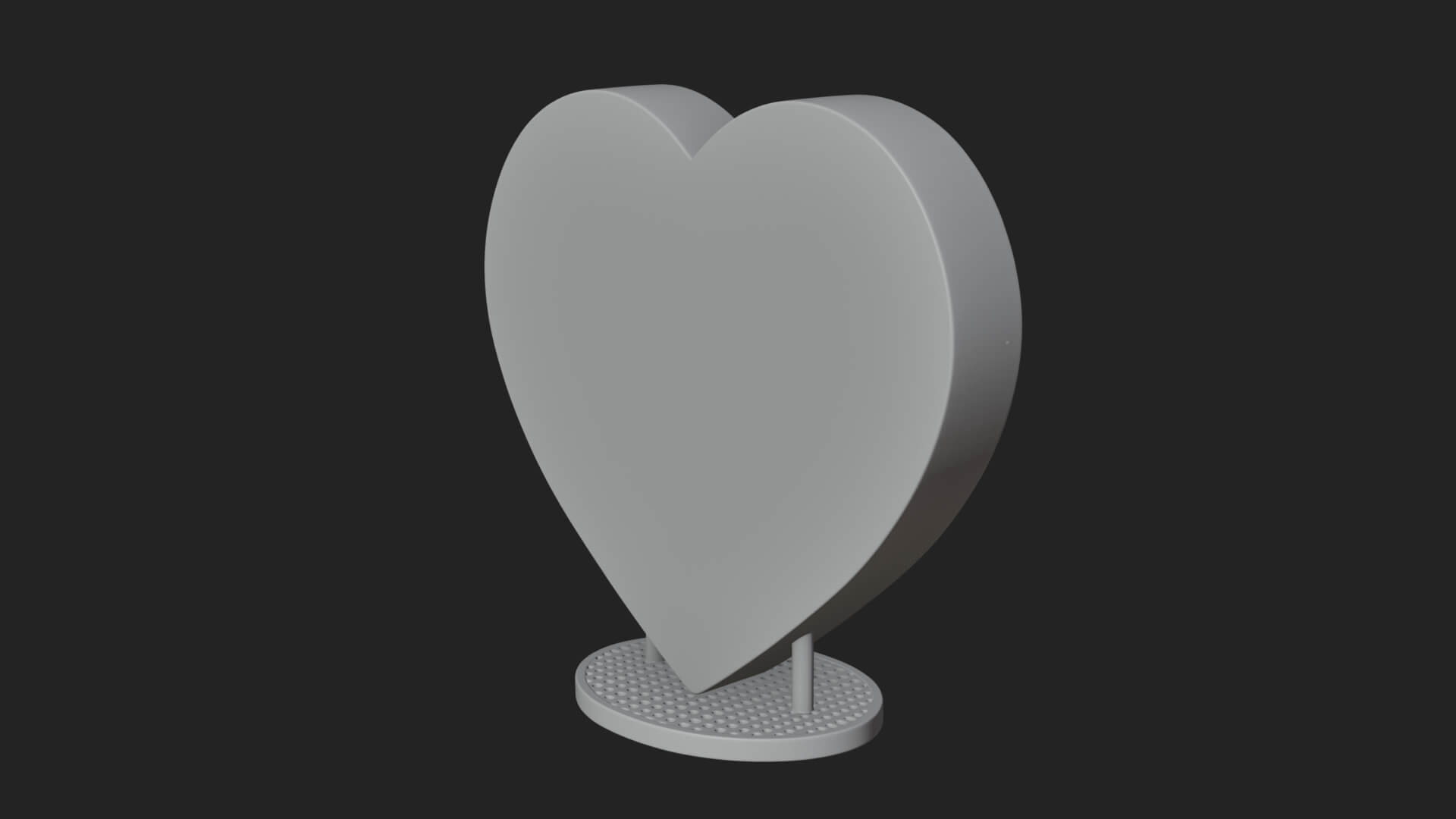 Ornate Framed Heart Plaque Design 250 3D Print Model 3D Model