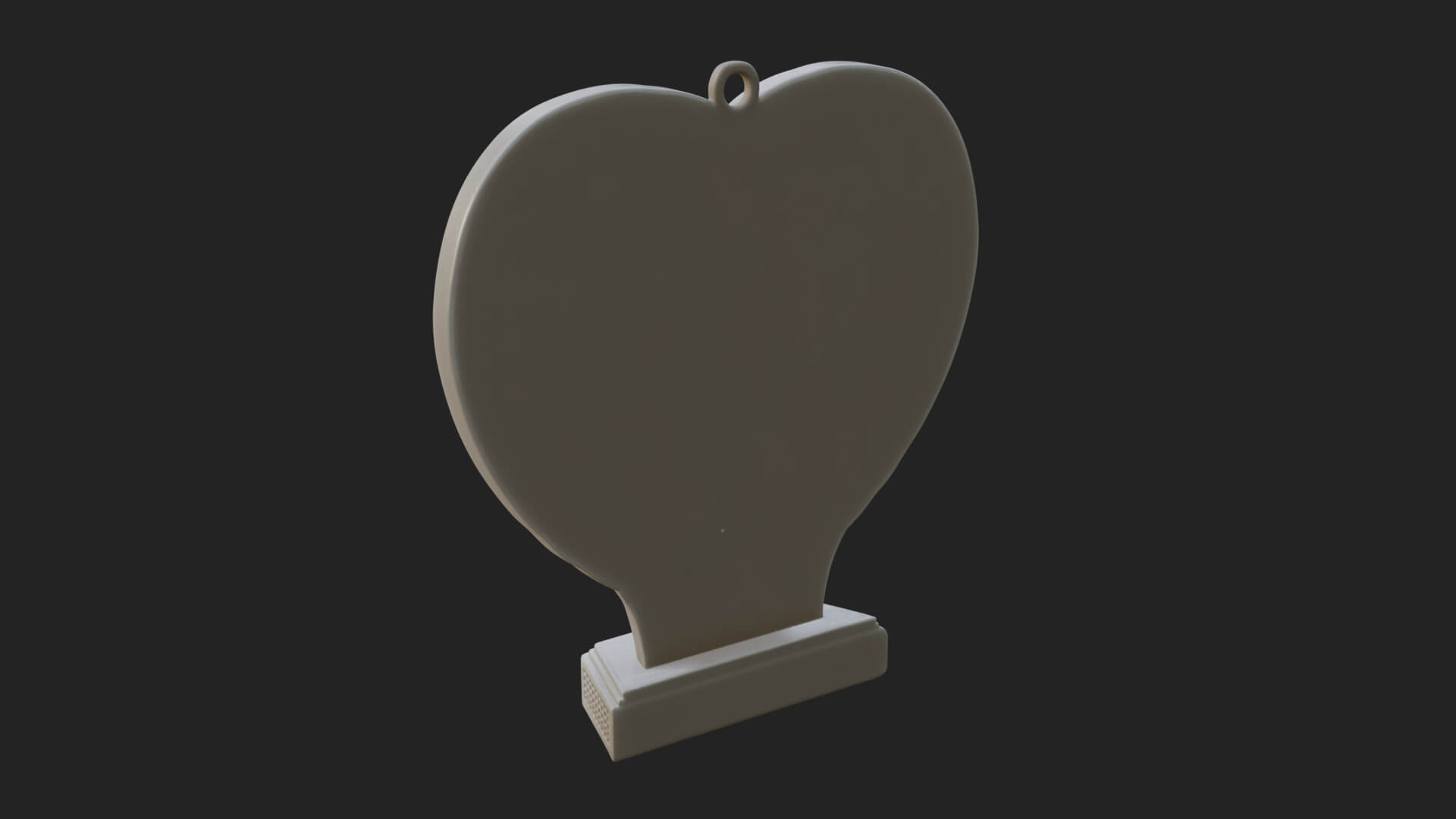 Ornate Framed Heart Plaque Design 258 3D Print Model 3D Model