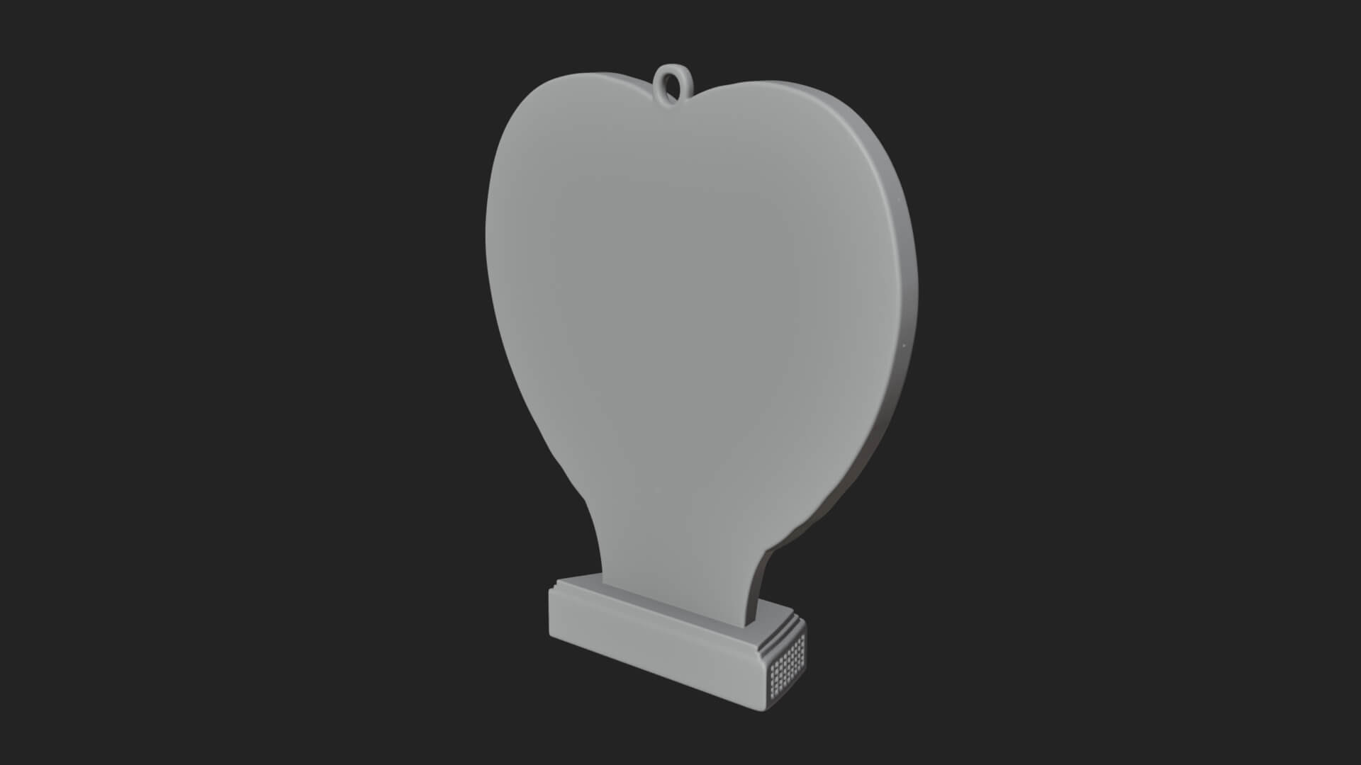 Ornate Framed Heart Plaque Design 258 3D Print Model 3D Model