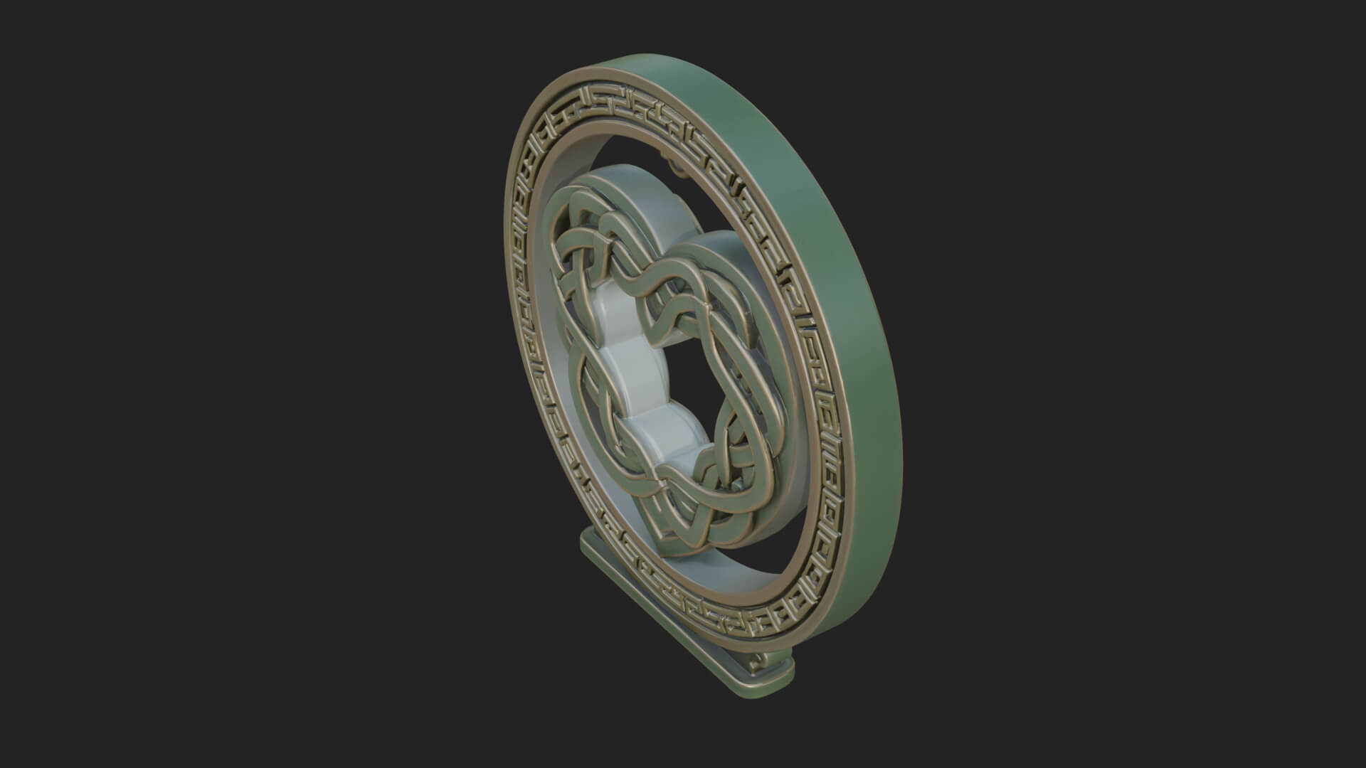 Ornate Framed Heart Plaque Design 263 3D Print Model 3D Model