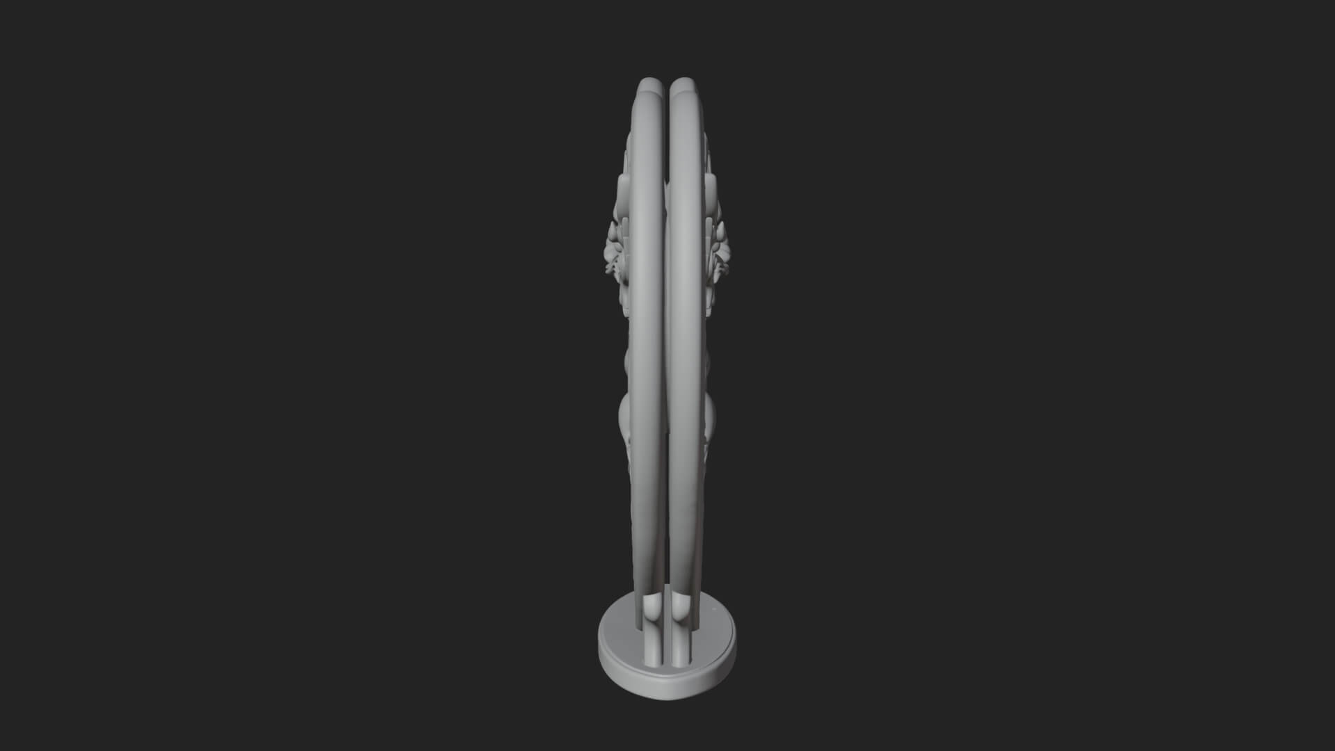 Ornate Framed Heart Plaque Design 275 3D Print Model 3D Model