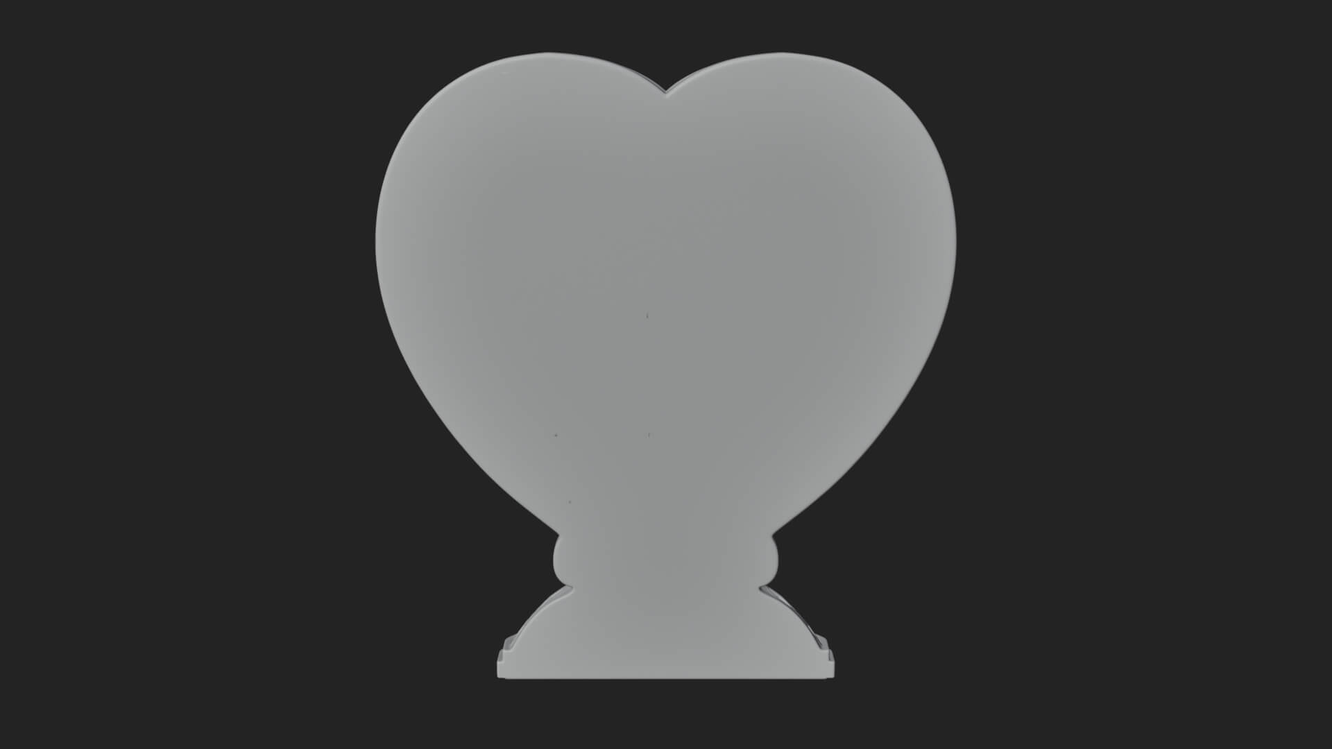 Ornate Framed Heart Plaque Design 311 3D Print Model 3D Model