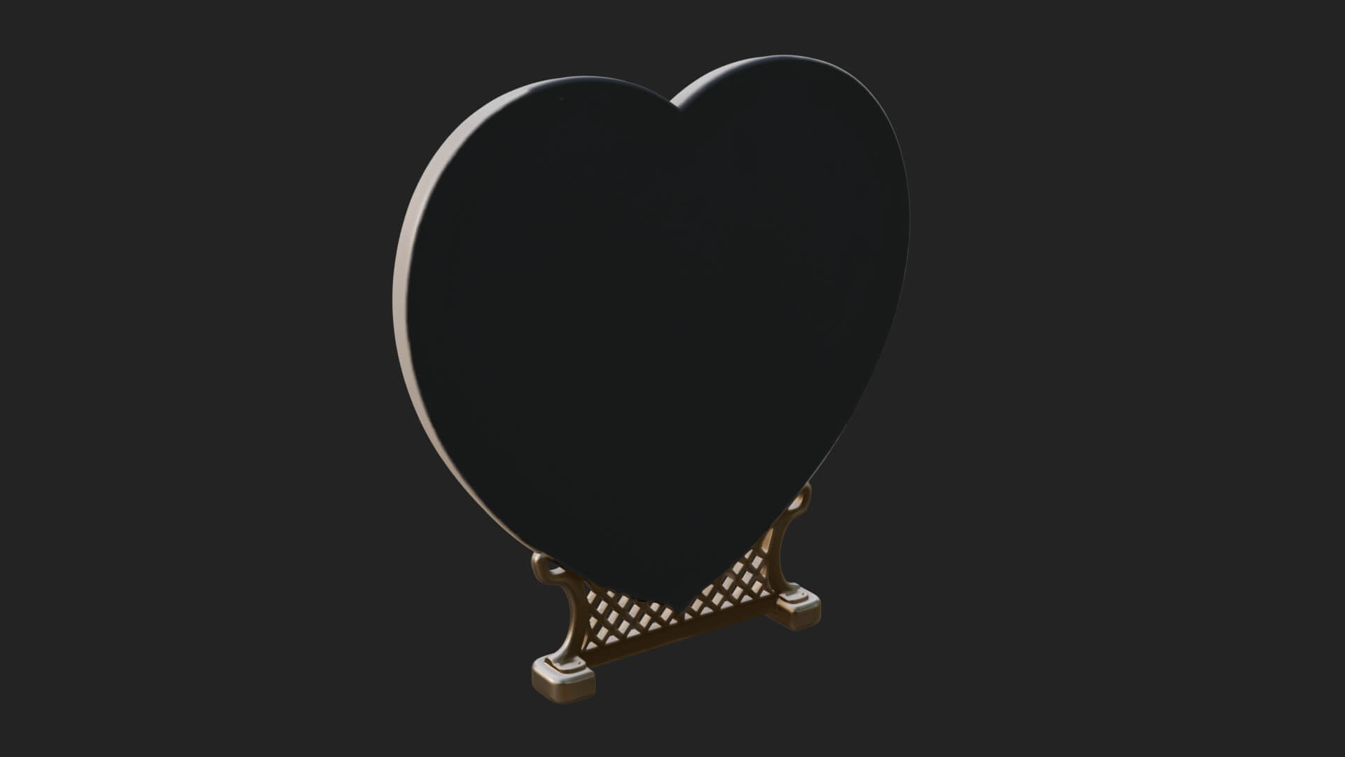 Ornate Framed Heart Plaque Design 312 3D Print Model 3D Model