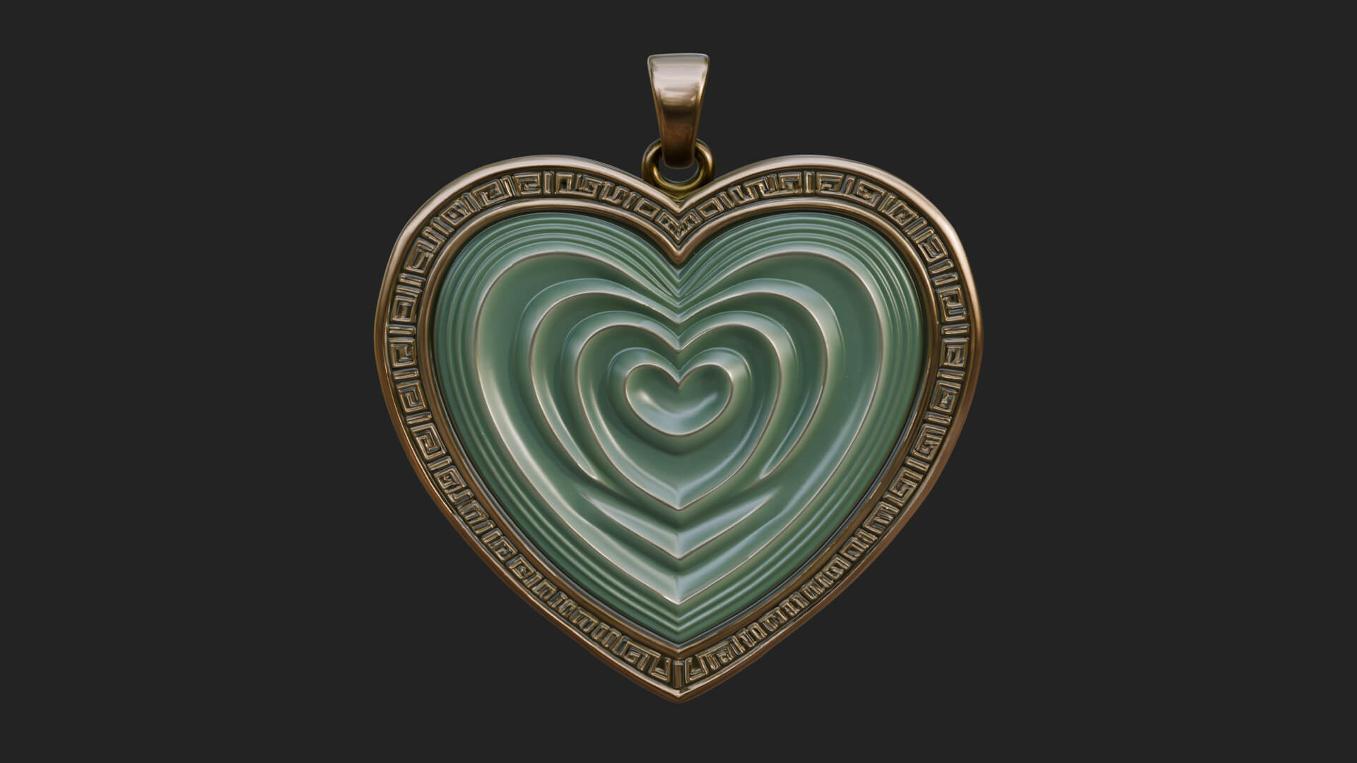 Ornate Framed Heart Plaque Design 316 3D Print Model 3D Model