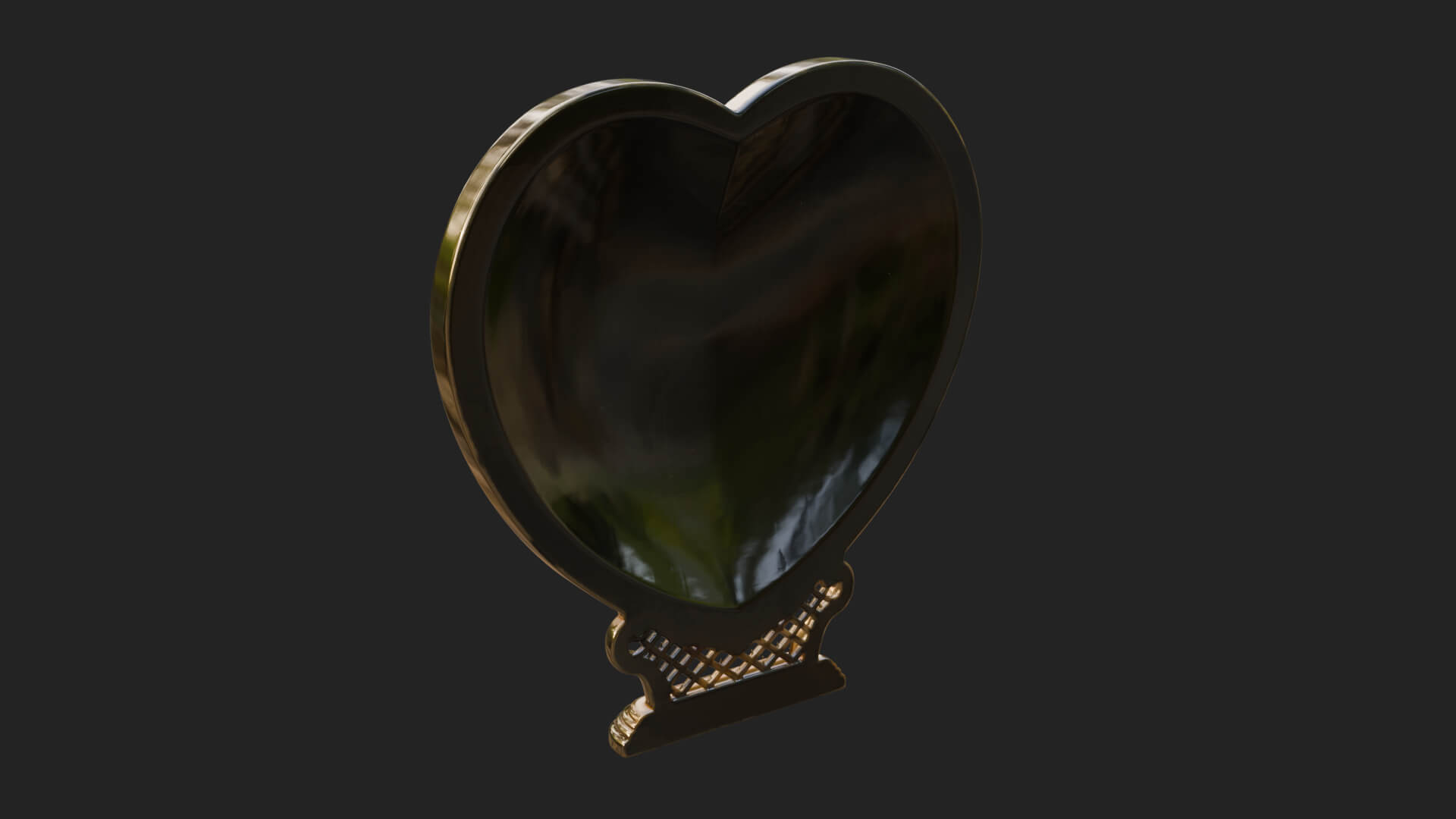 Ornate Framed Heart Plaque Design 324 3D Print Model 3D Model