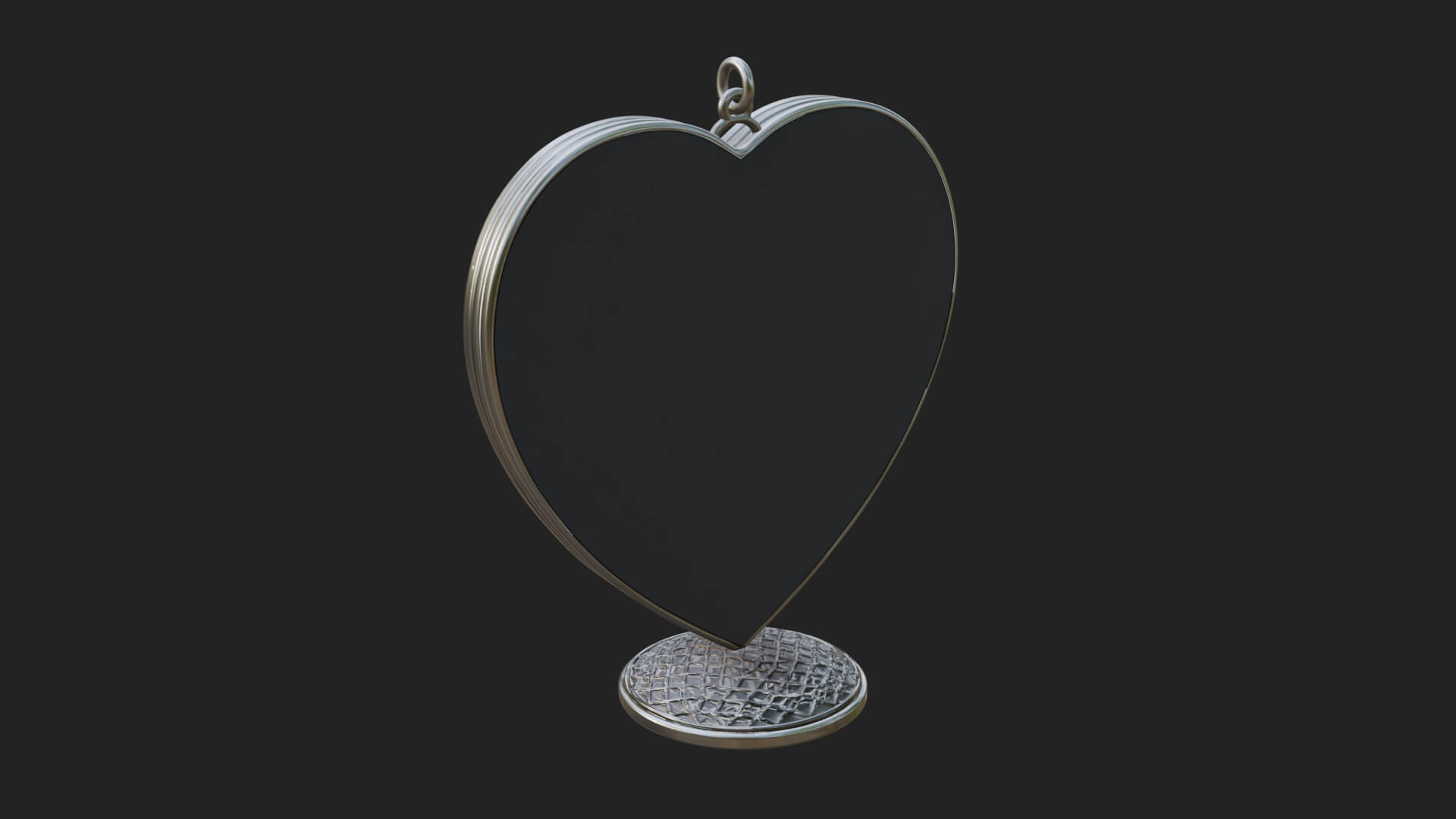 Ornate Framed Heart Plaque Design 325 3D Print Model 3D Model