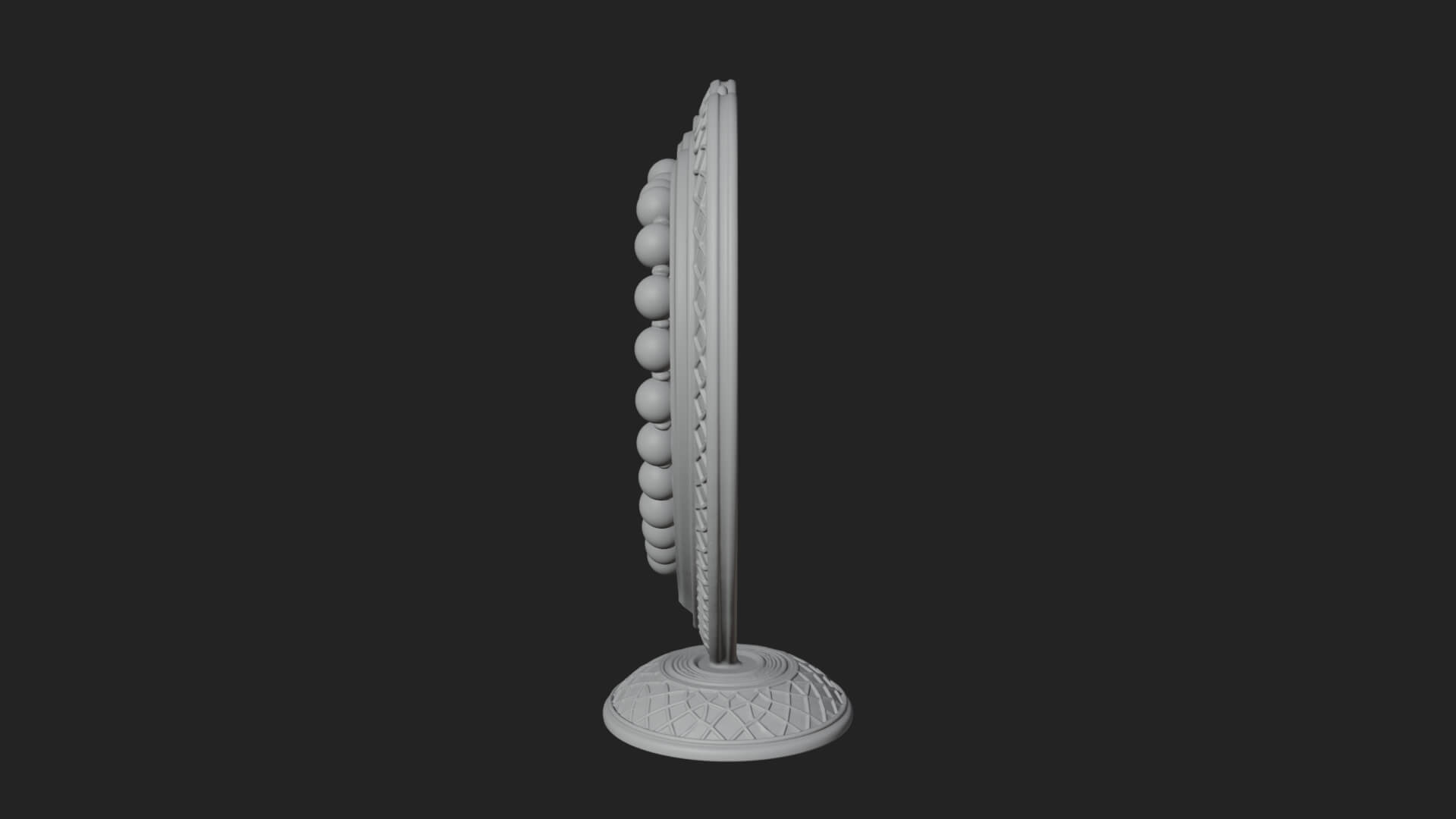 Ornate Framed Heart Plaque Design 326 3D Print Model 3D Model