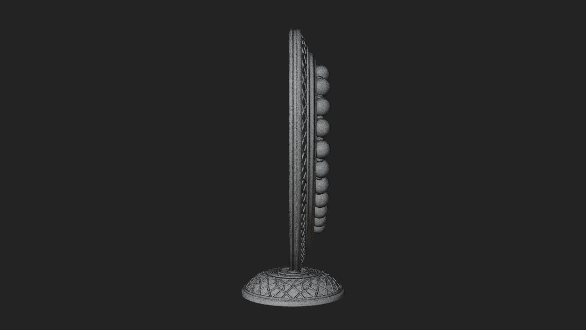 Ornate Framed Heart Plaque Design 326 3D Print Model 3D Model