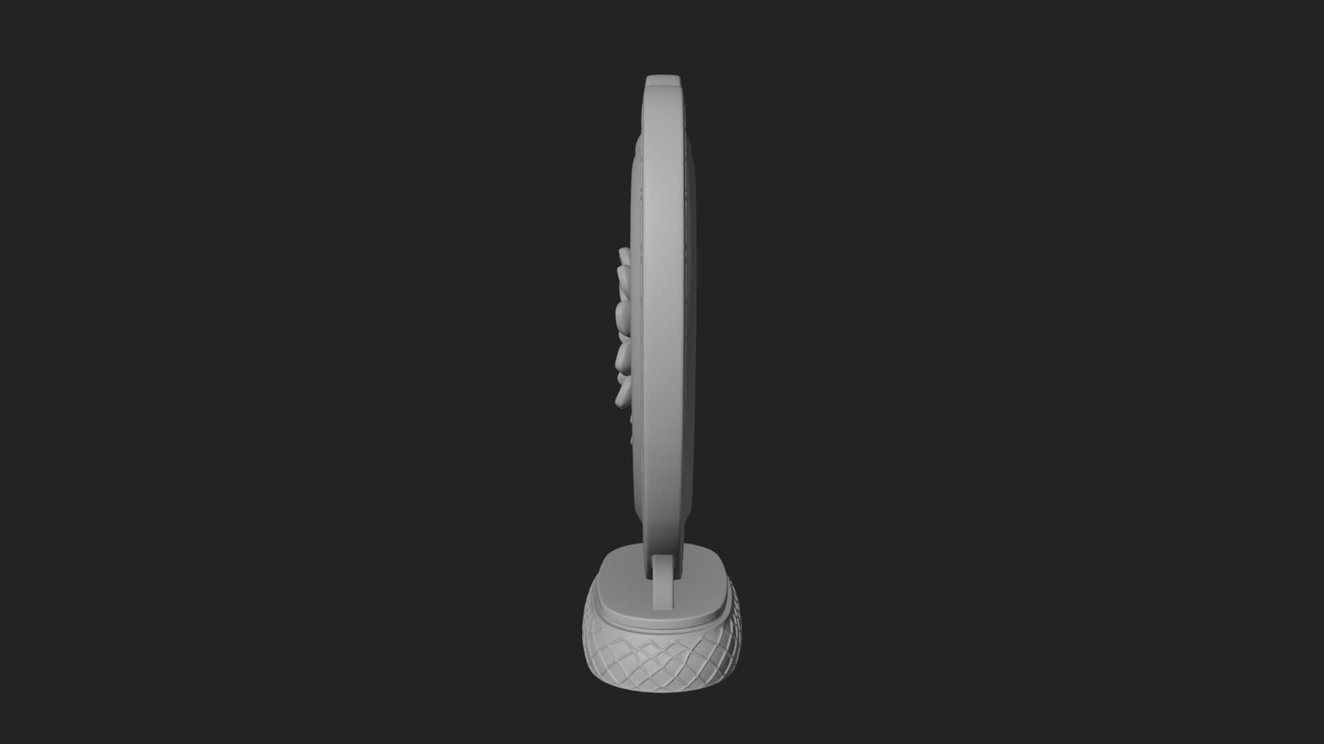Ornate Framed Heart Plaque Design 49 3D Print Model 3D Model
