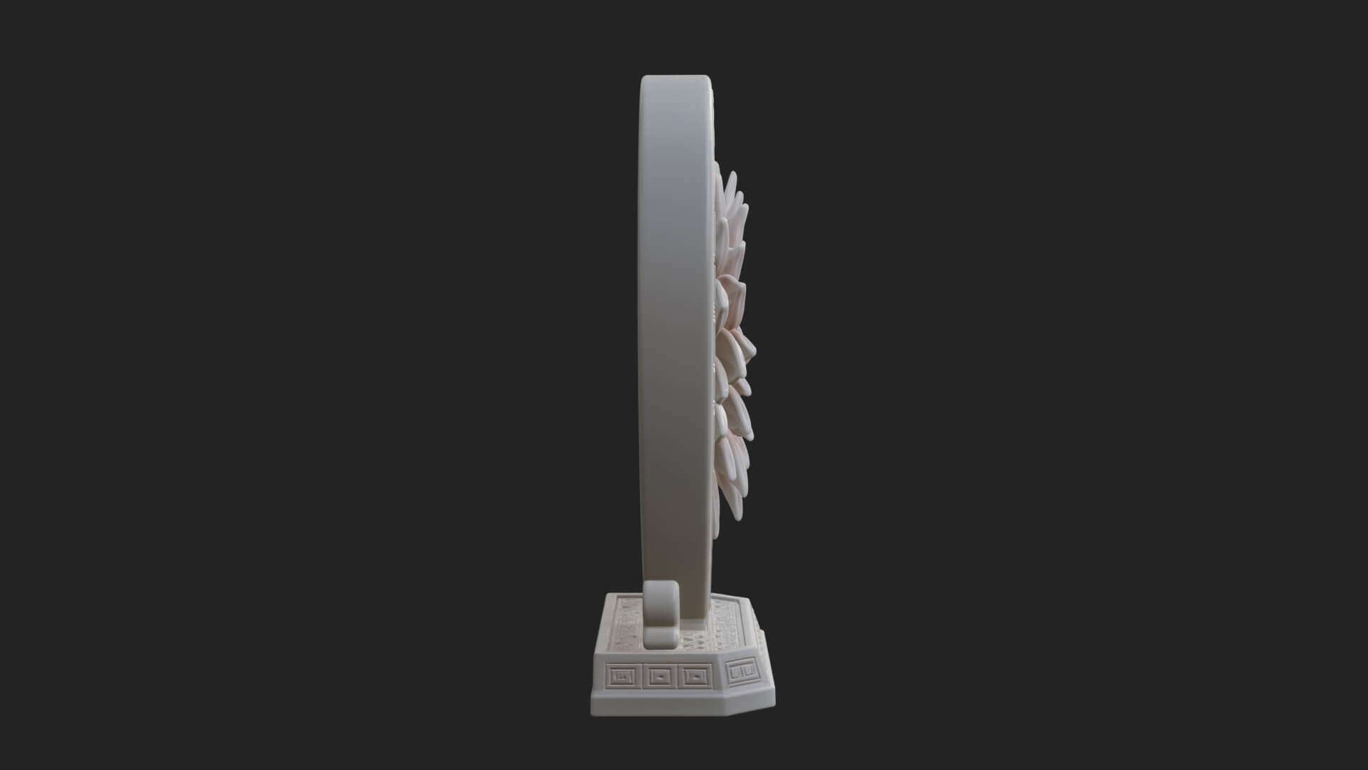 Ornate Framed Heart Plaque Design 54 3D Print Model 3D Model