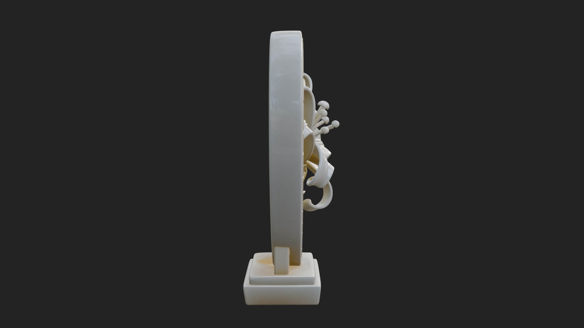 Ornate Framed Heart Plaque Design 62 3D Print Model 3D Model