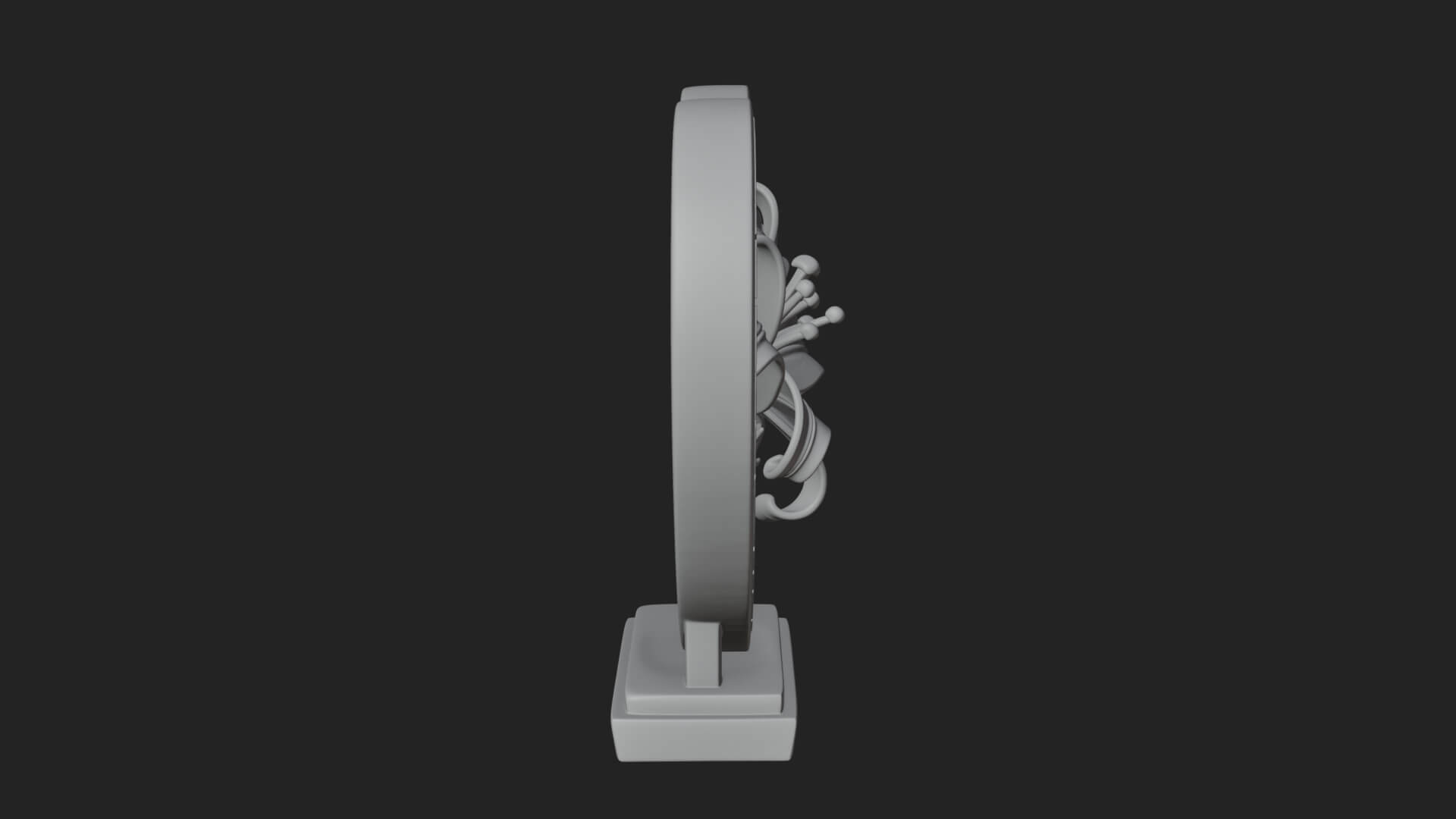 Ornate Framed Heart Plaque Design 62 3D Print Model 3D Model