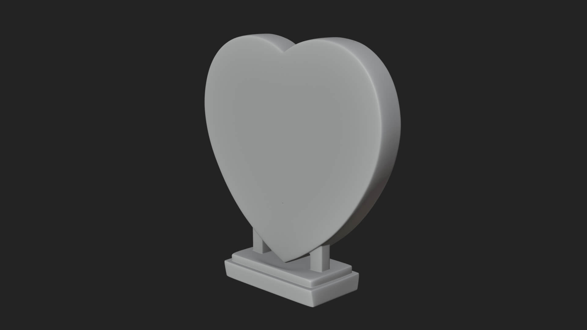 Ornate Framed Heart Plaque Design 62 3D Print Model 3D Model