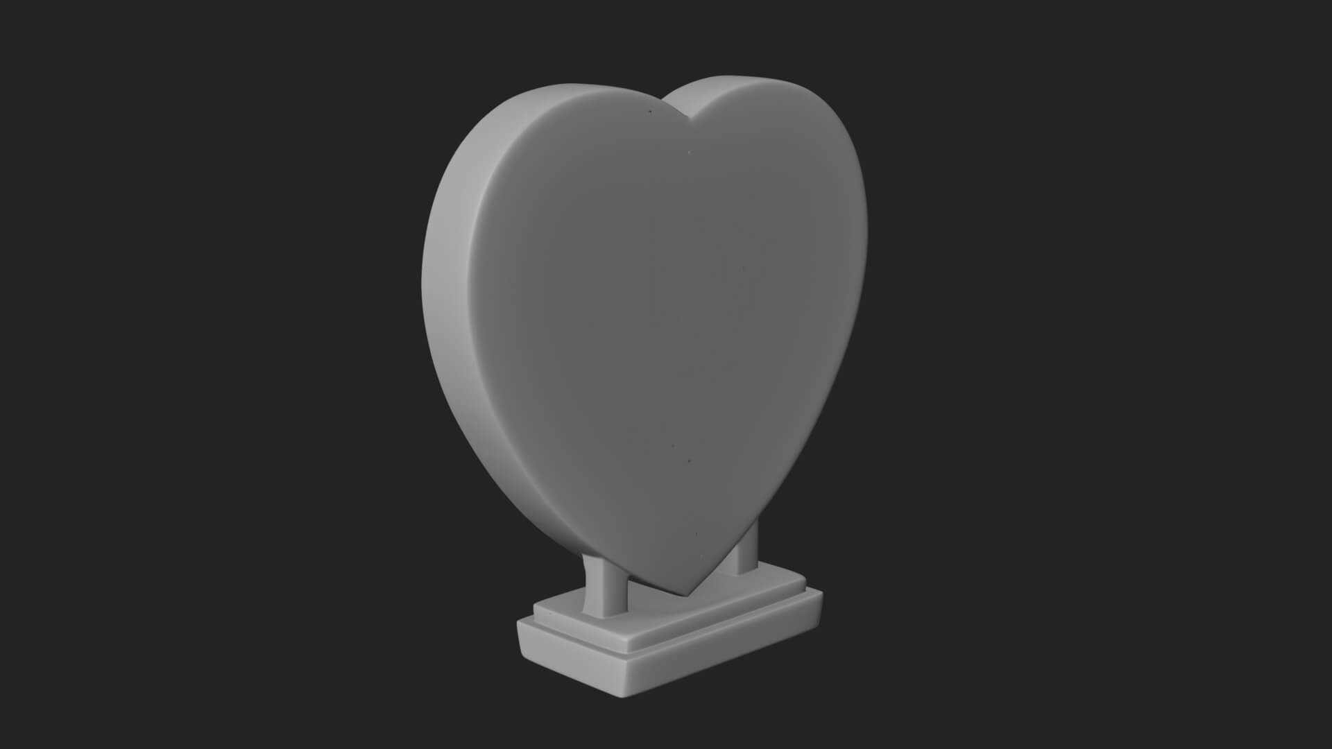 Ornate Framed Heart Plaque Design 62 3D Print Model 3D Model