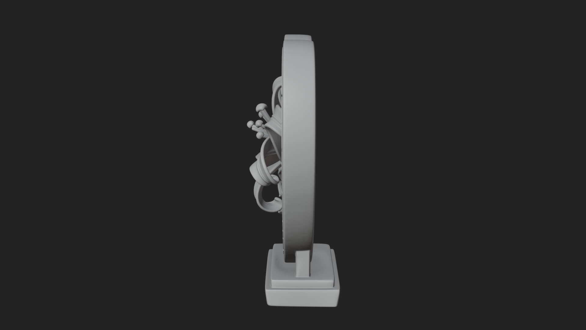 Ornate Framed Heart Plaque Design 62 3D Print Model 3D Model