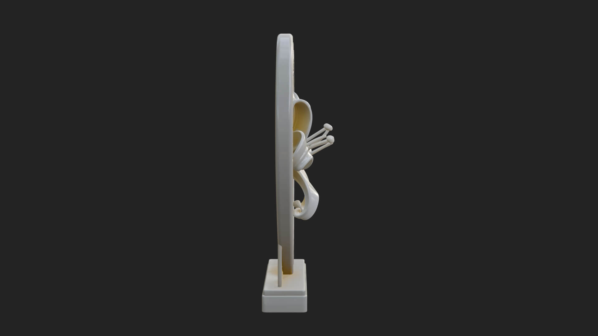 Ornate Framed Heart Plaque Design 63 3D Print Model 3D Model