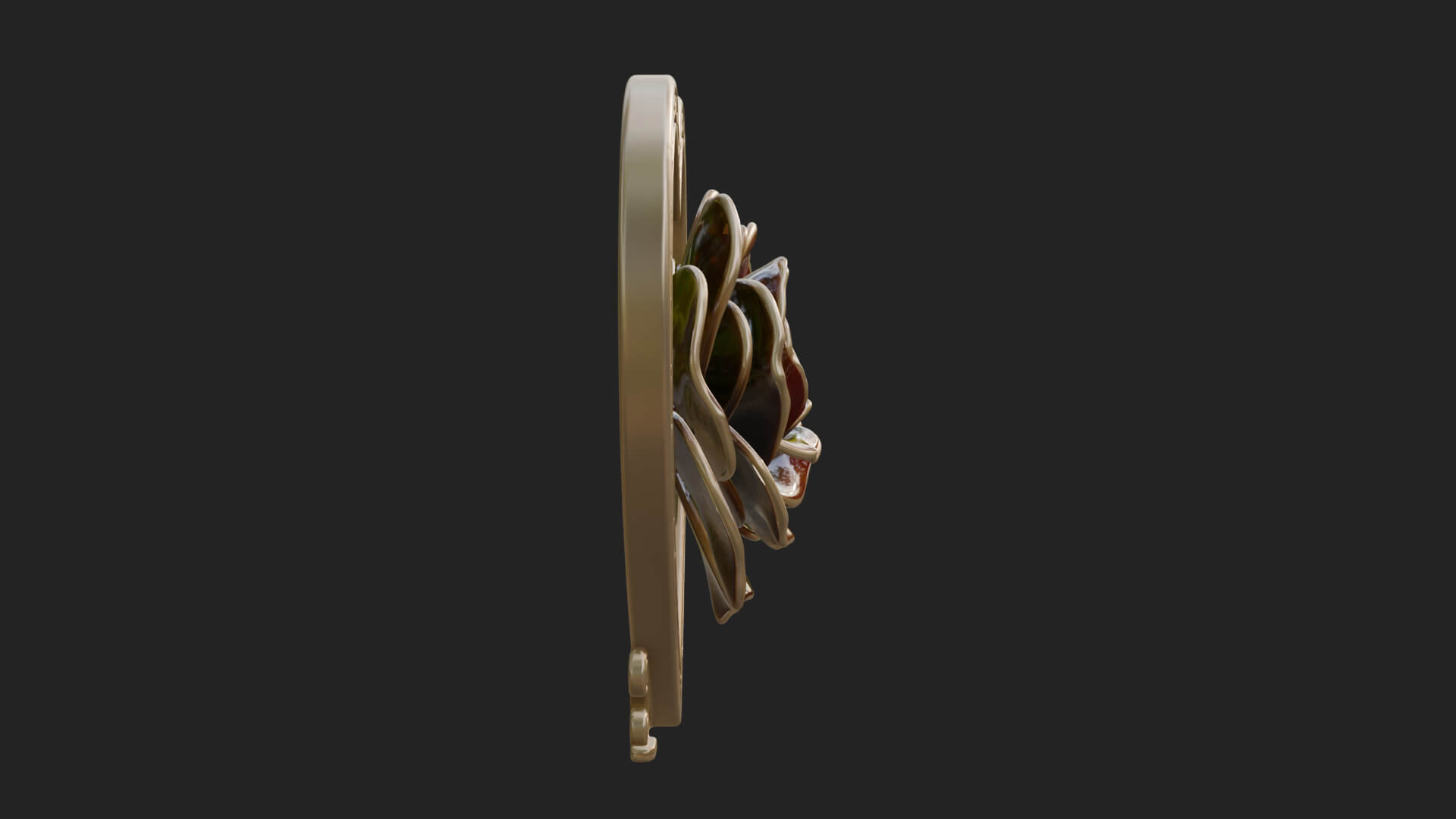 Ornate Framed Heart Plaque Design 65 3D Print Model 3D Model