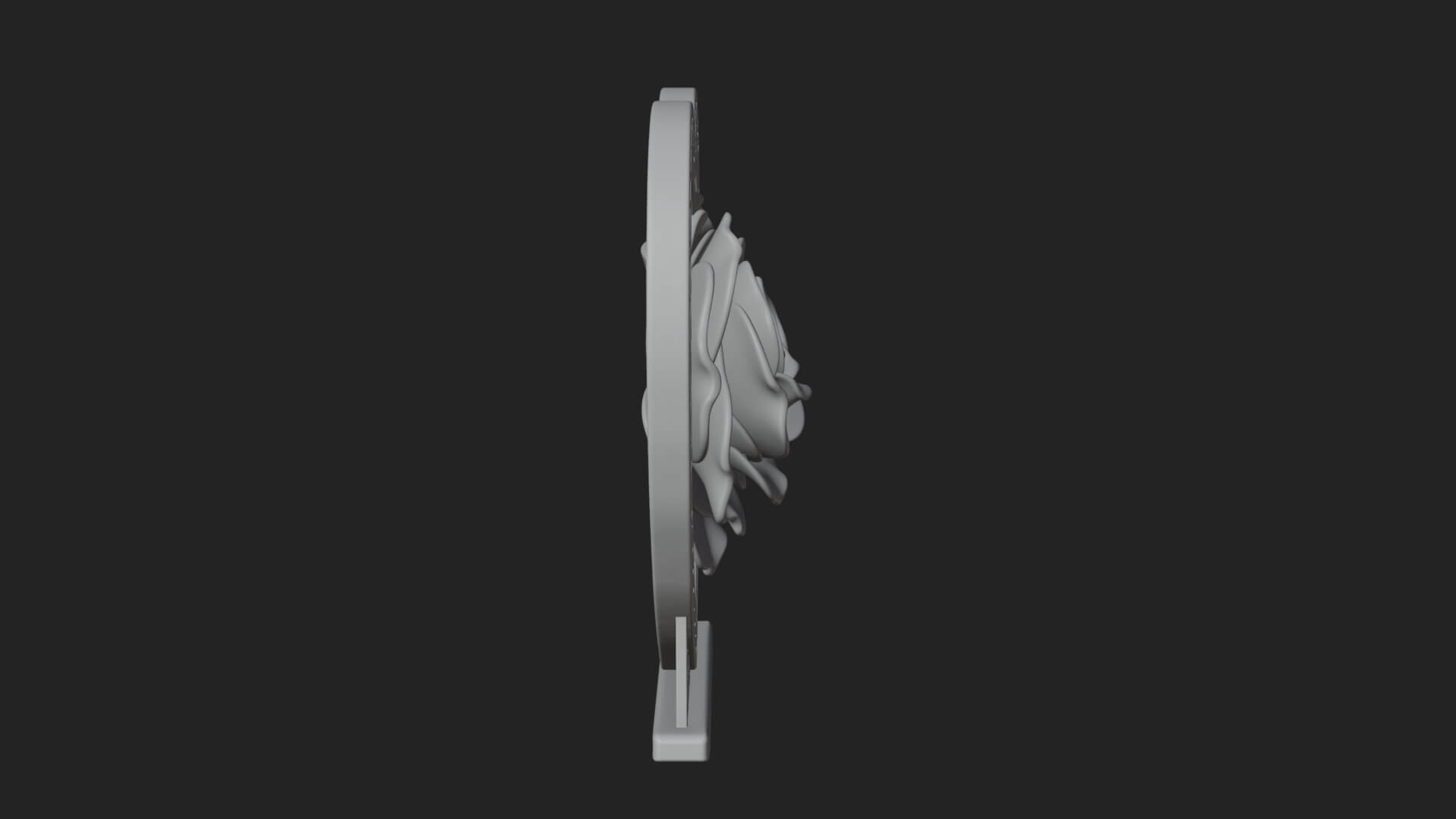 Ornate Framed Heart Plaque Design 66 3D Print Model 3D Model