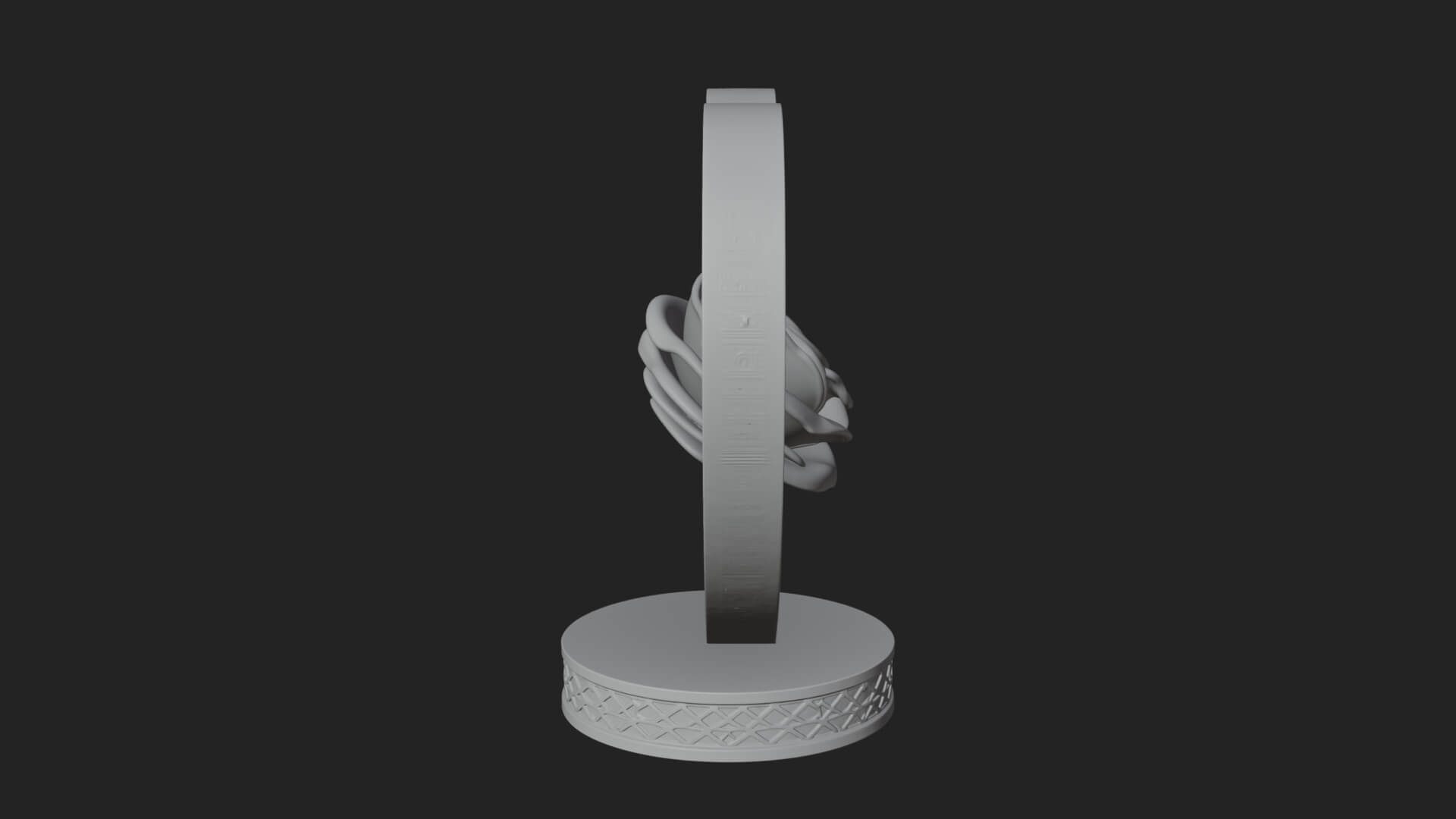 Ornate Framed Heart Plaque Design 92 3D Print Model 3D Model
