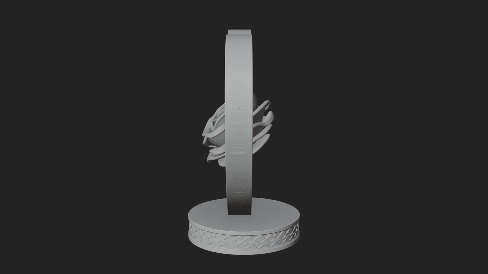 Ornate Framed Heart Plaque Design 92 3D Print Model 3D Model