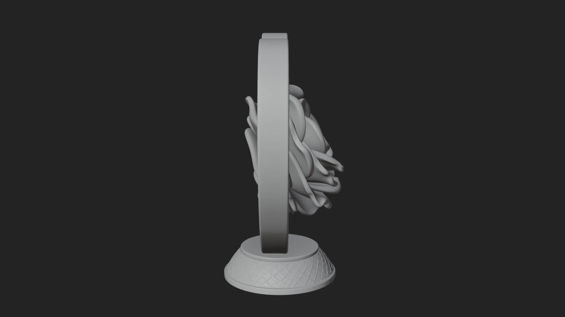 Ornate Framed Heart Plaque Design 93 3D Print Model 3D Model