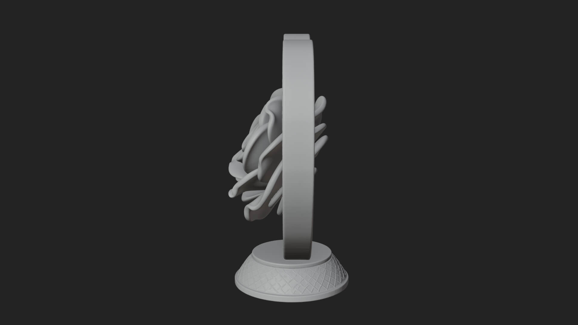 Ornate Framed Heart Plaque Design 93 3D Print Model 3D Model