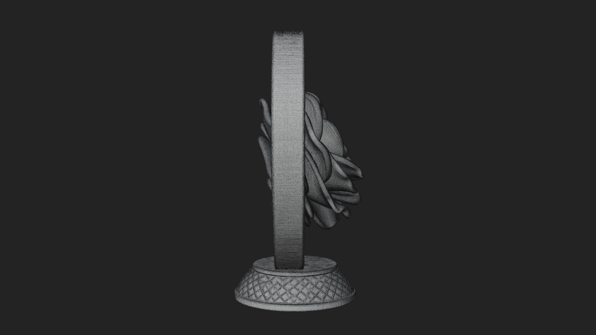 Ornate Framed Heart Plaque Design 93 3D Print Model 3D Model