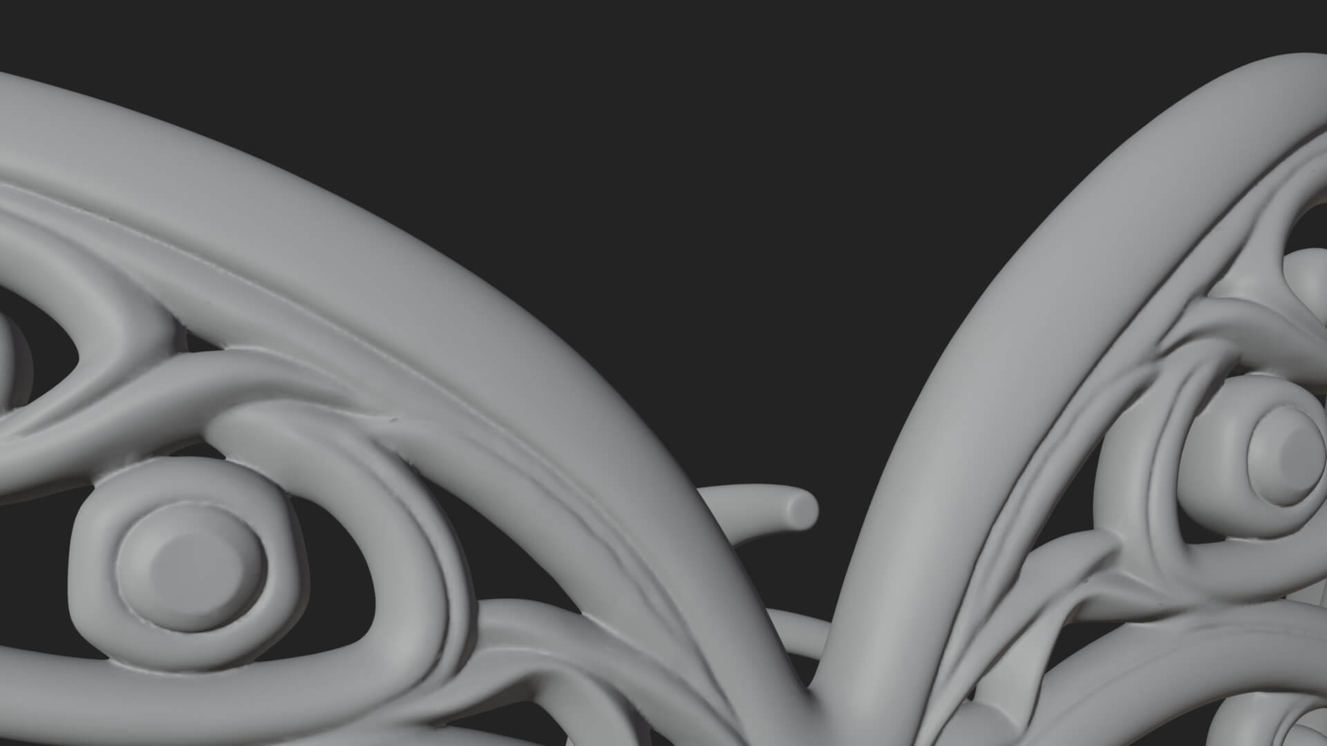 Ornate Heart Filigree Pendant Design 4 3D Print Model 3D Model