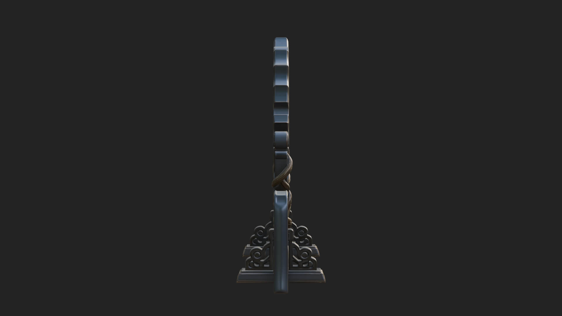 Ornate Standing Mirror Model Design 1 3D Print Model 3D Model