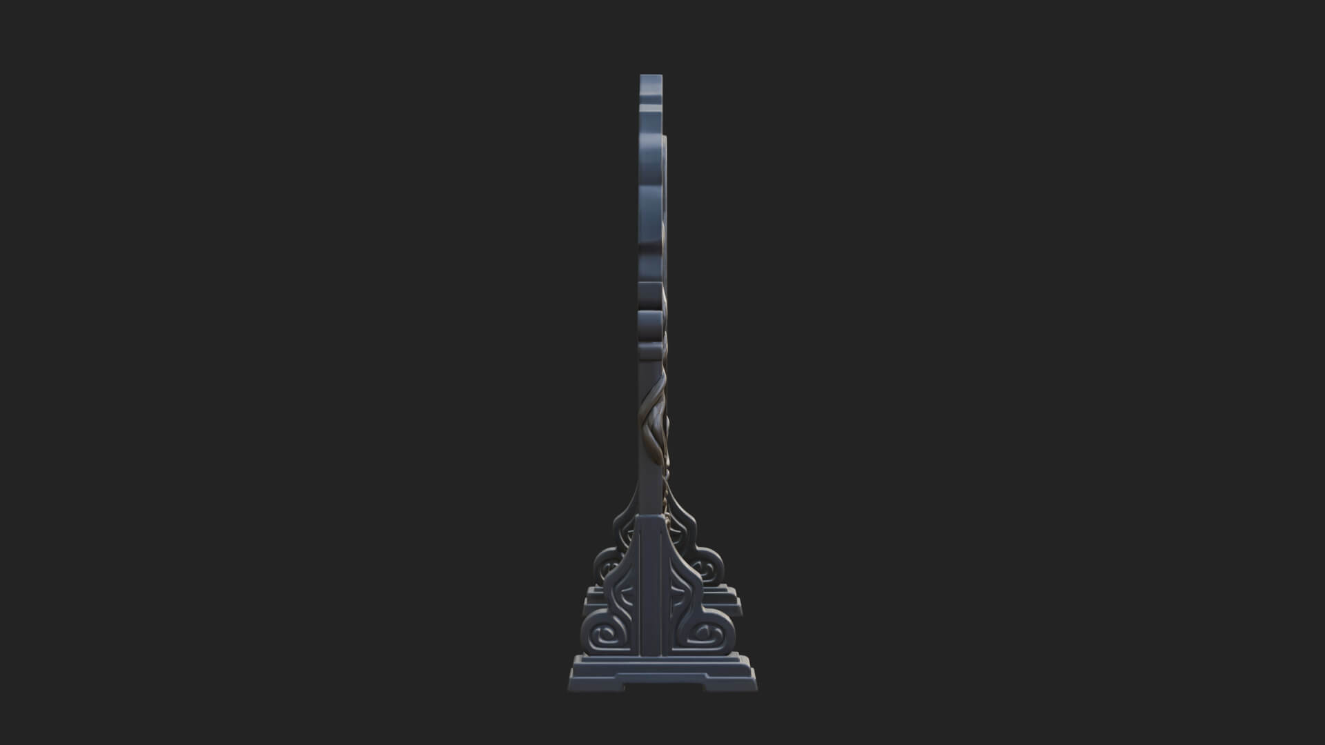 Ornate Standing Mirror Model Design 2 3D Print Model 3D Model
