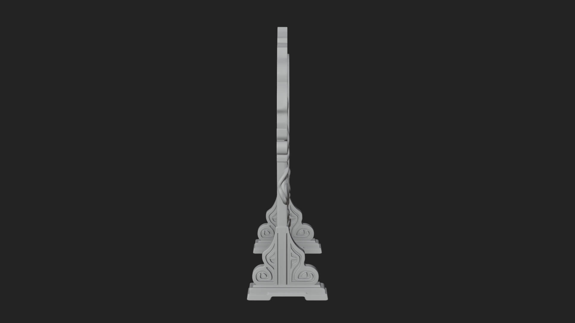 Ornate Standing Mirror Model Design 2 3D Print Model 3D Model