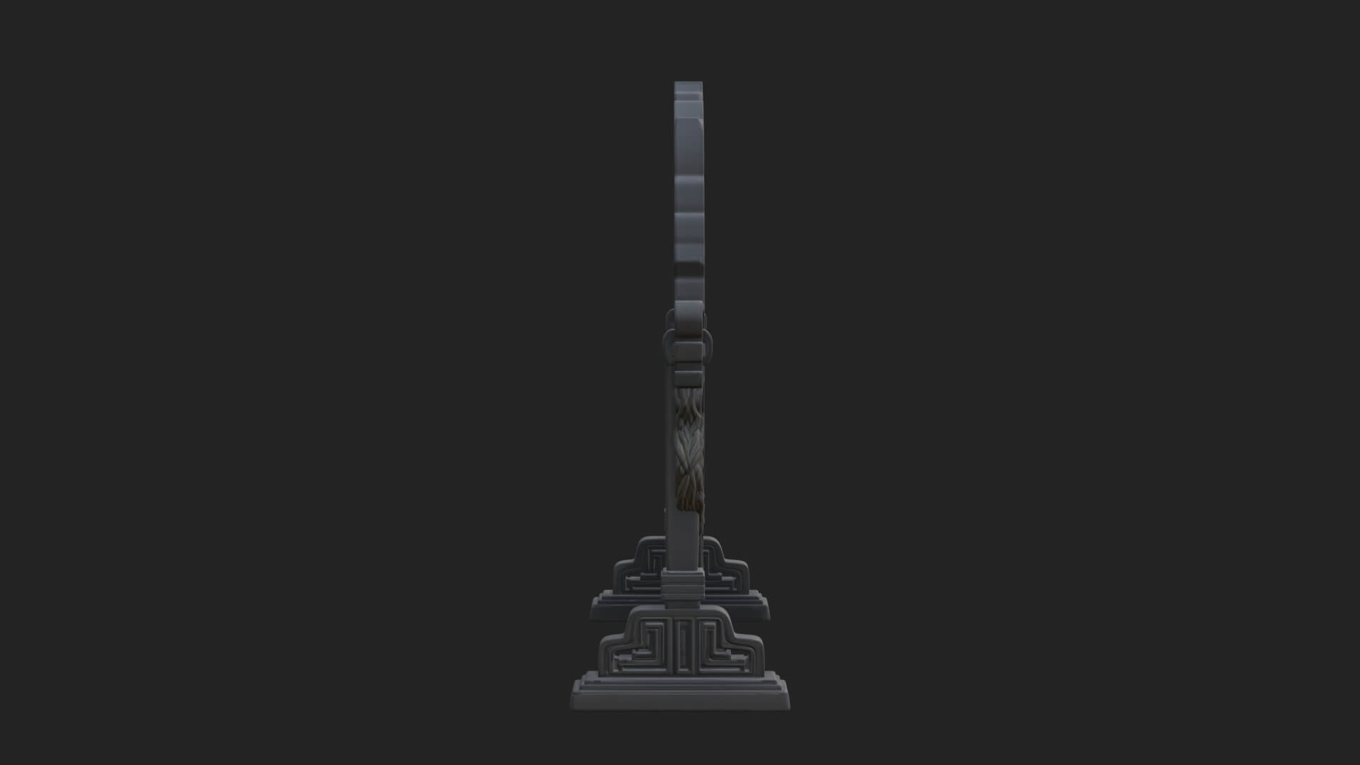 Ornate Standing Mirror Model Design 3 3D Print Model 3D Model