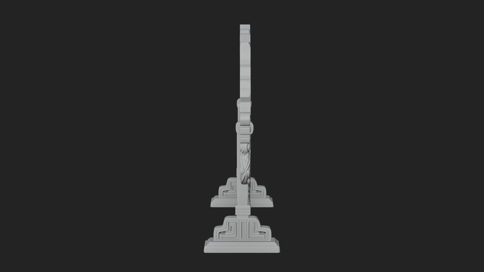 Ornate Standing Mirror Model Design 3 3D Print Model 3D Model