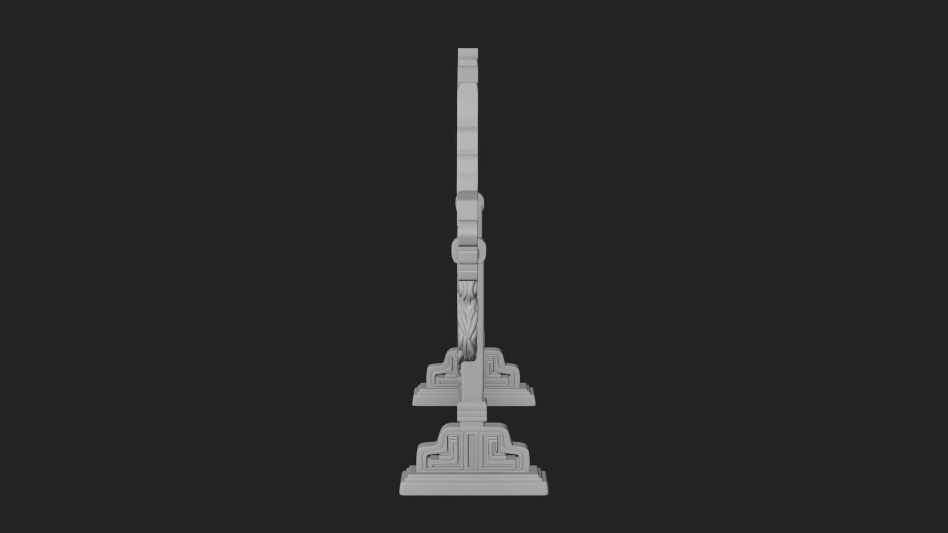 Ornate Standing Mirror Model Design 3 3D Print Model 3D Model
